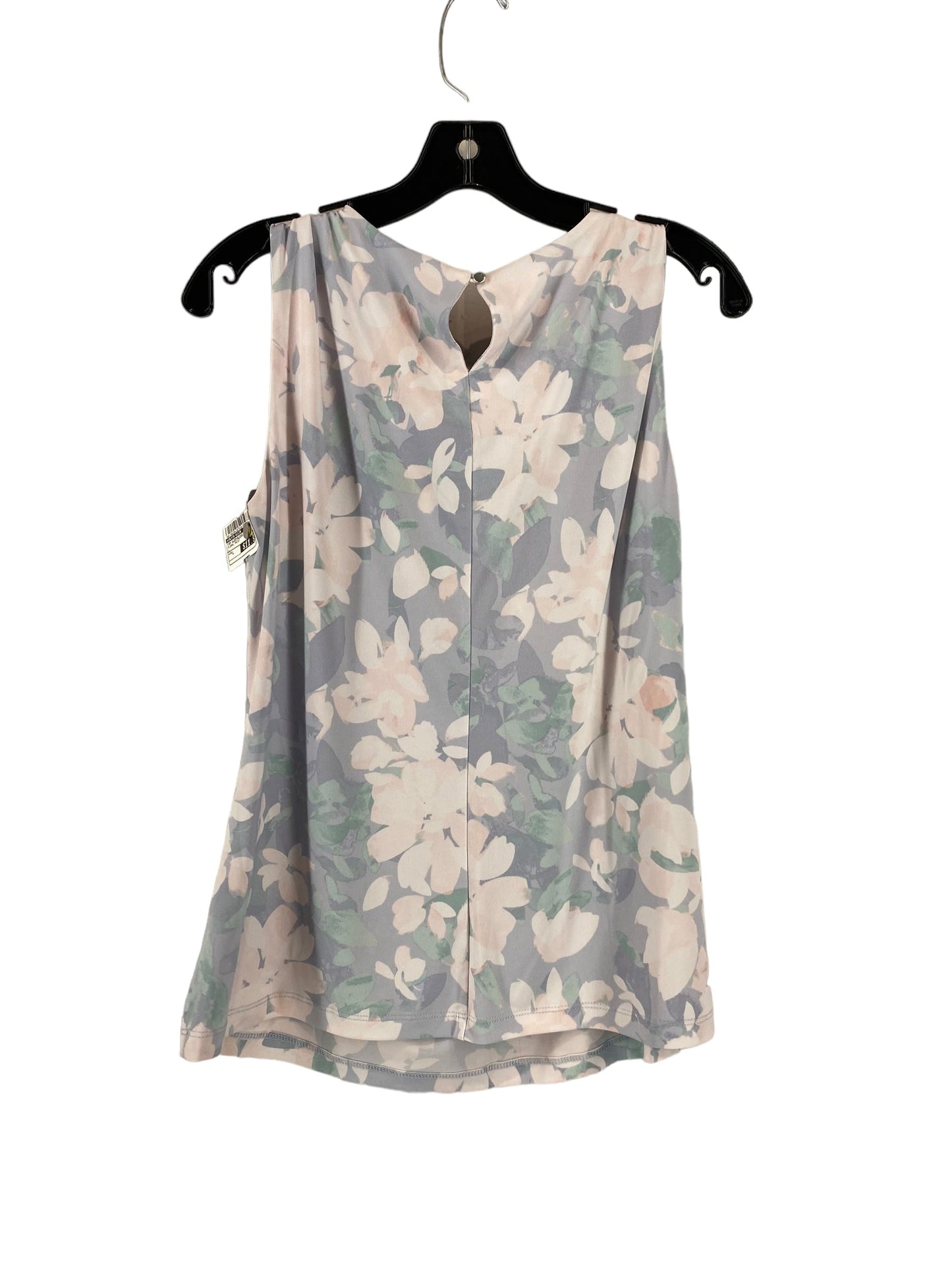 Floral Print Top Sleeveless Calvin Klein, Size L