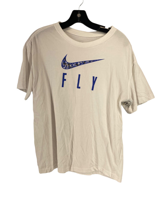 White Athletic Top Short Sleeve Nike, Size S