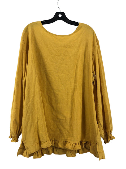 Dress Casual Short By Clothes Mentor In Yellow, Size: 2x