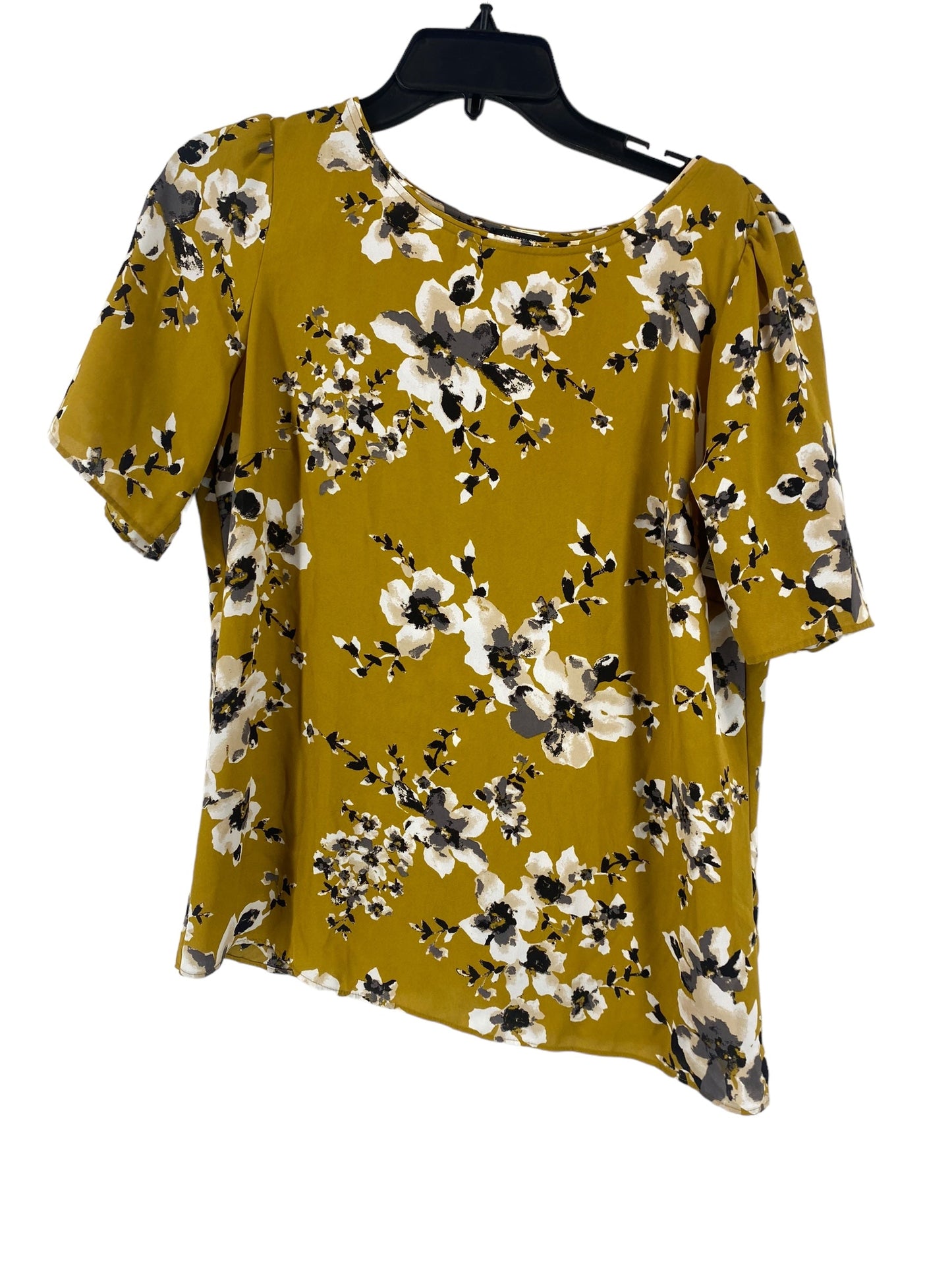 Top Short Sleeve By Ann Taylor In Green, Size: S