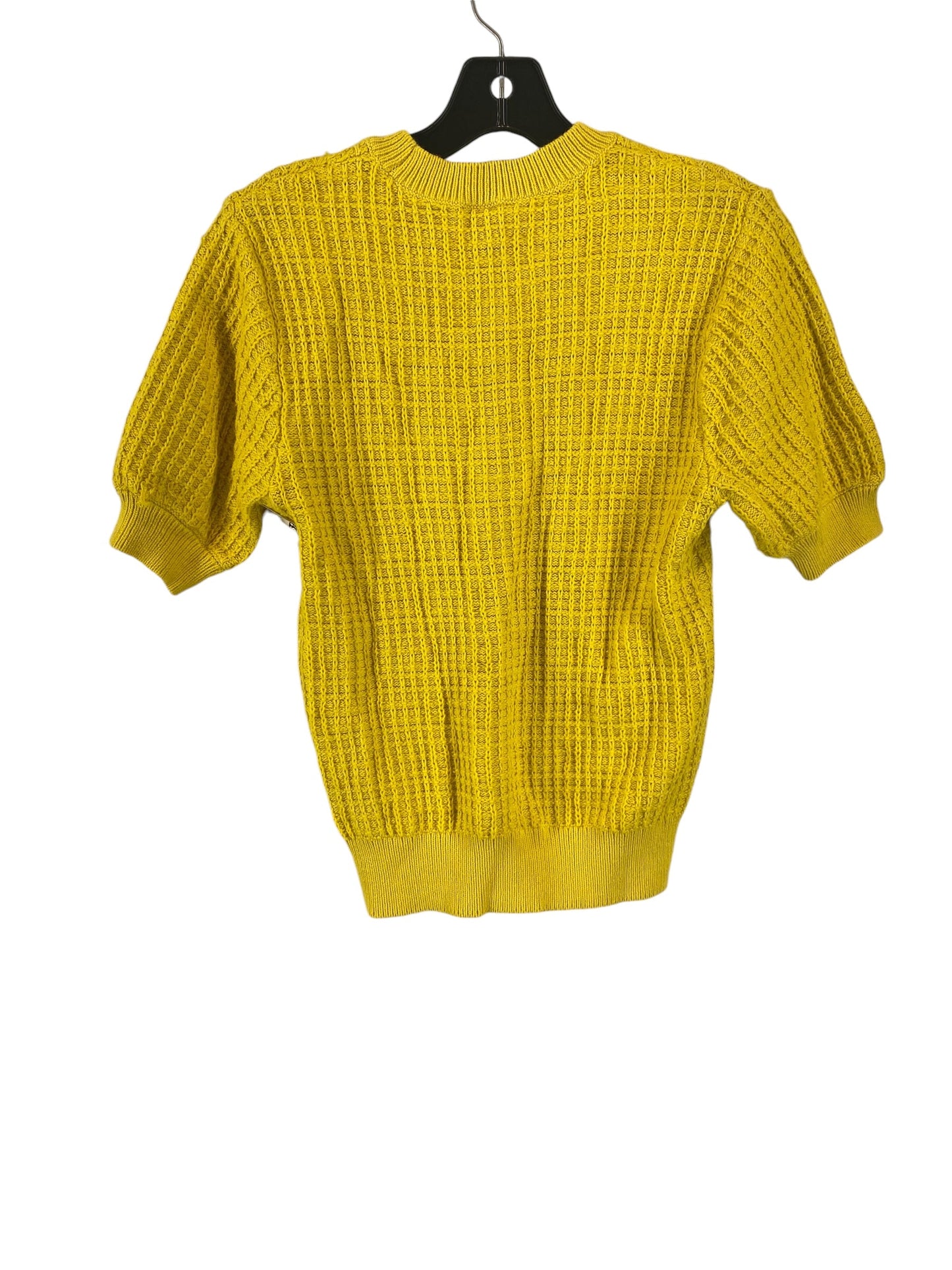 Sweater Short Sleeve By Ann Taylor In Yellow, Size: Xs