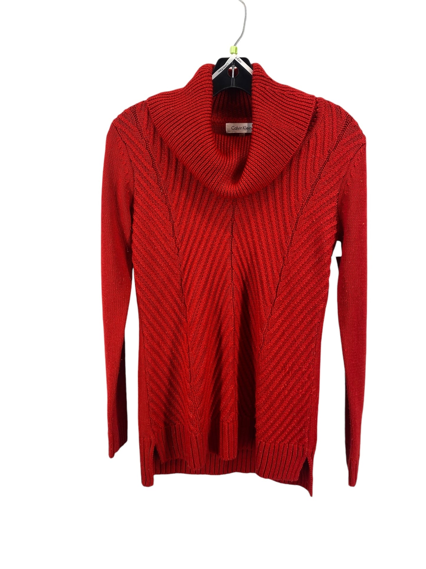 Sweater By Calvin Klein In Red, Size: Xs