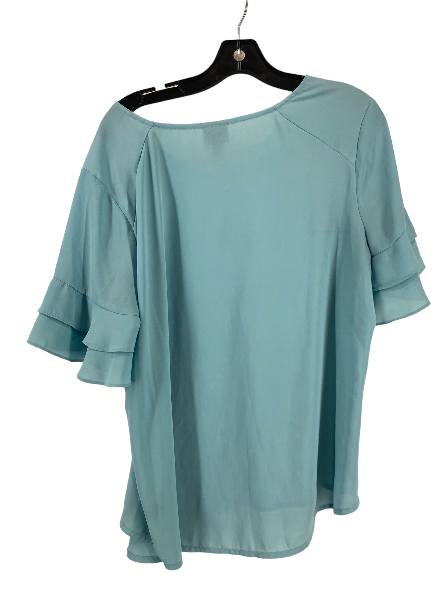 Top Short Sleeve By Worthington In Teal, Size: L