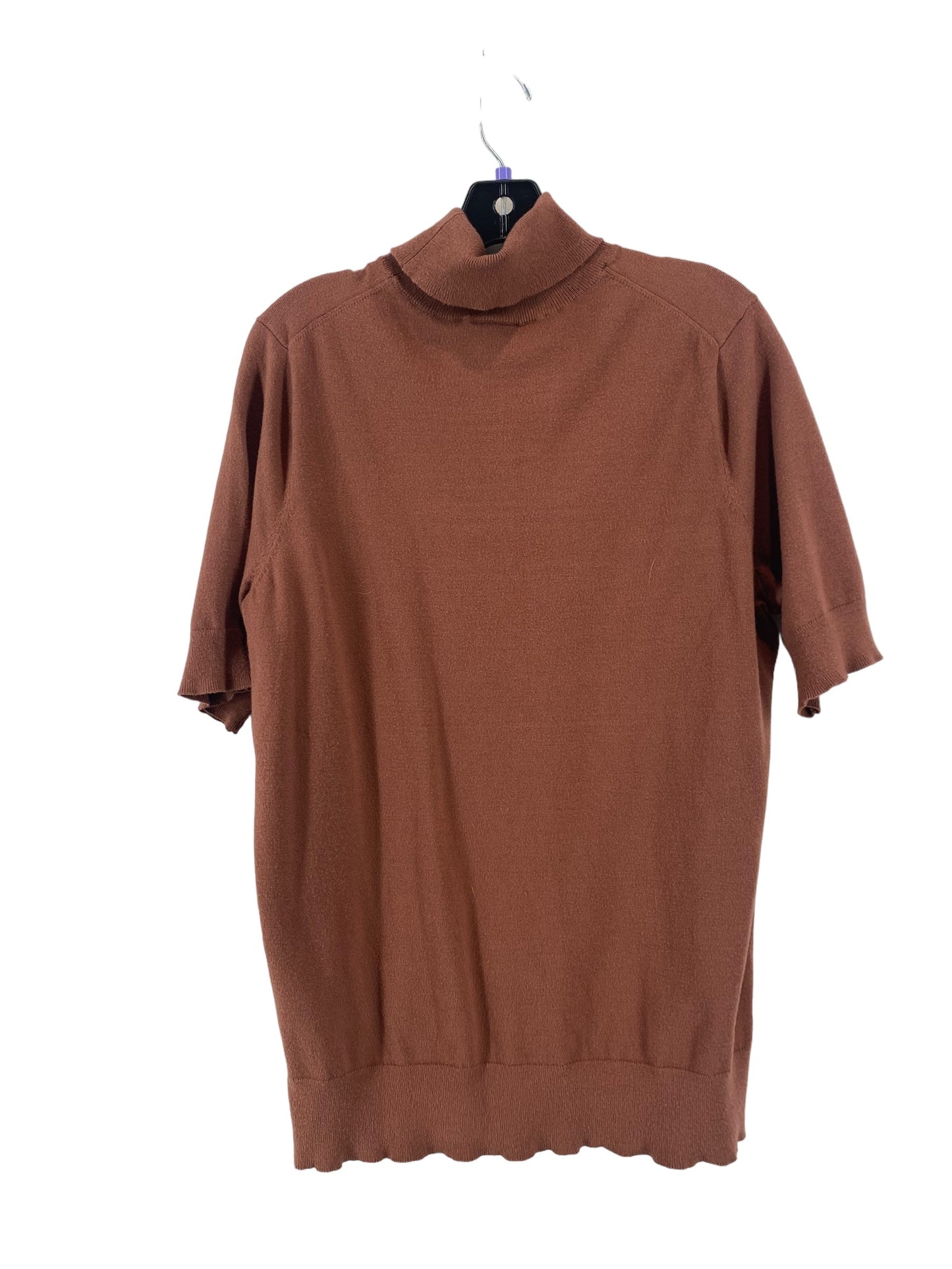 Top Short Sleeve By Torrid In Brown, Size: 1x