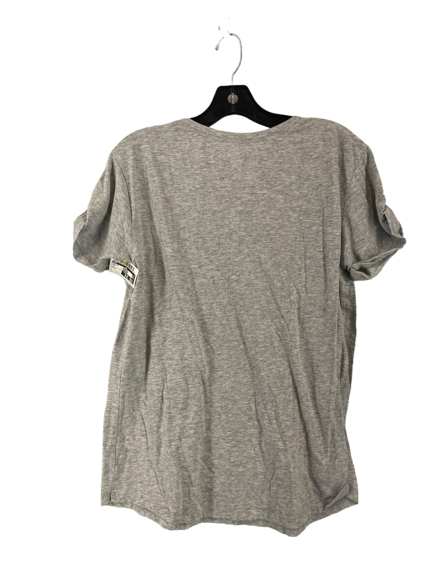 Top Short Sleeve By Ana In Grey, Size: L