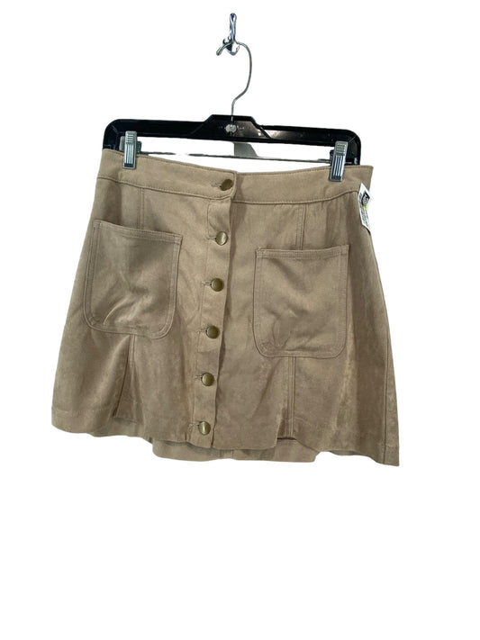 Skirt Mini & Short By Altard State In Tan, Size: S