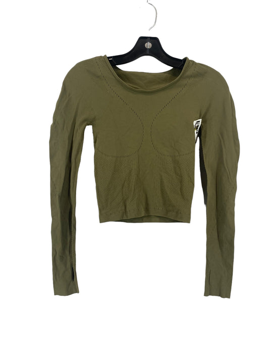 Top Long Sleeve By Fabletics In Green, Size: Xs