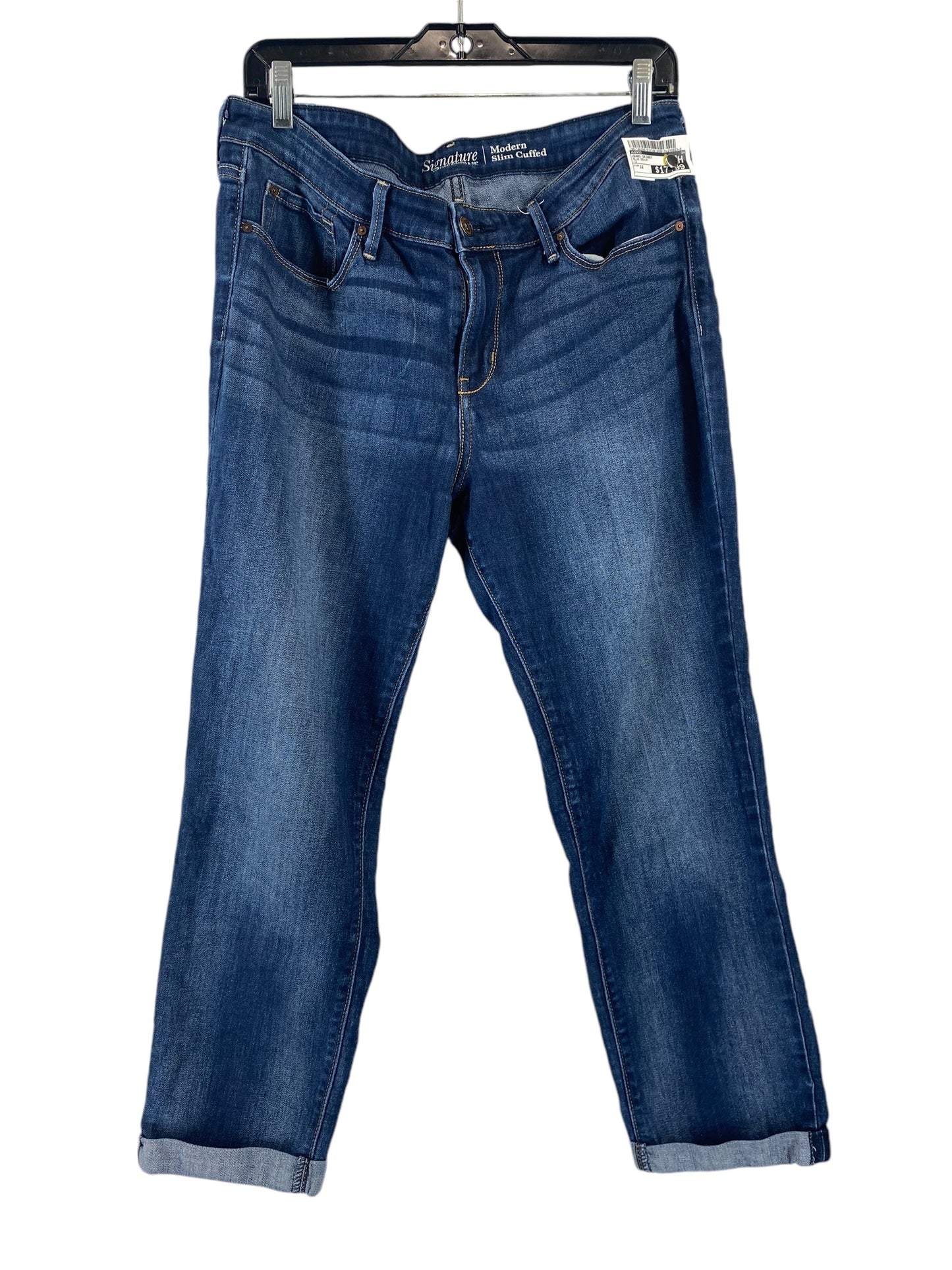 Jeans Skinny By Levis In Blue Denim, Size: 12