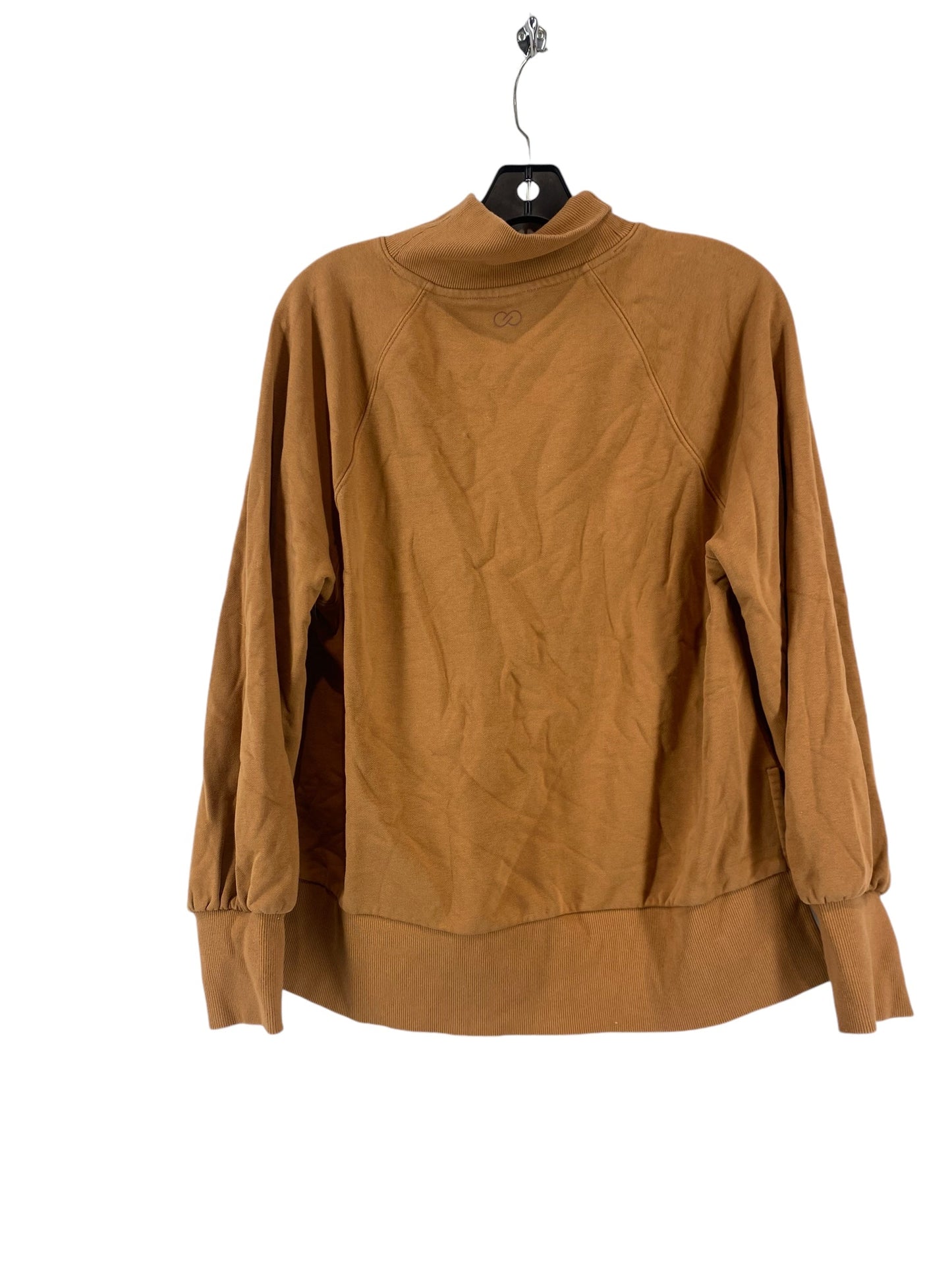 Sweatshirt Collar By Calia In Brown, Size: M