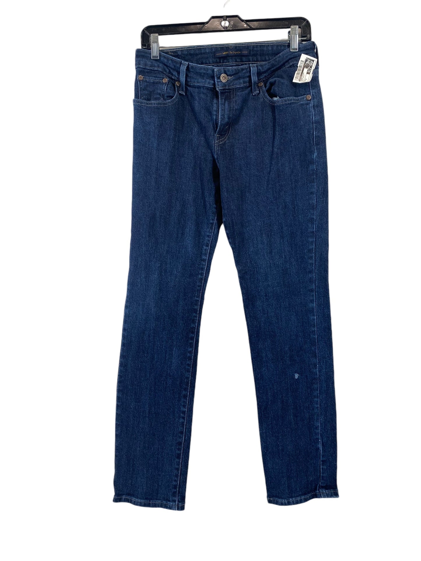 Jeans Skinny By Levis In Blue Denim, Size: 8