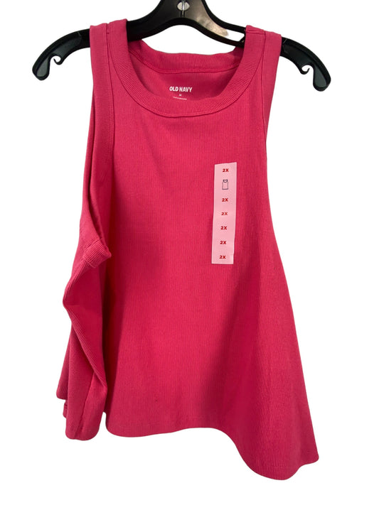 Top Sleeveless By Old Navy In Pink, Size: 2x