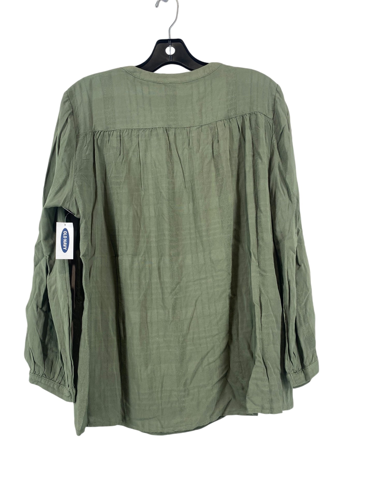 Top Long Sleeve By Old Navy In Green, Size: M