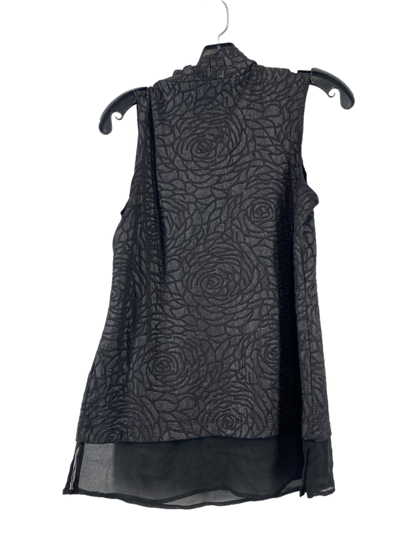 Top Sleeveless By Simply Vera In Black, Size: S