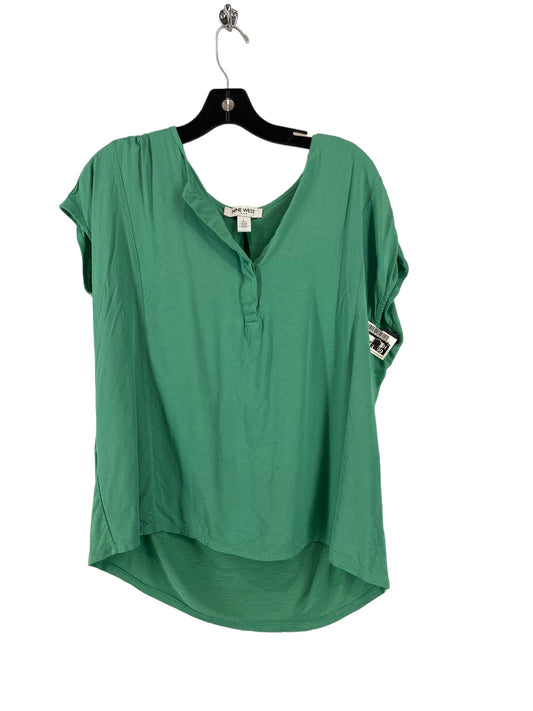 Top Short Sleeve By Nine West In Green, Size: L