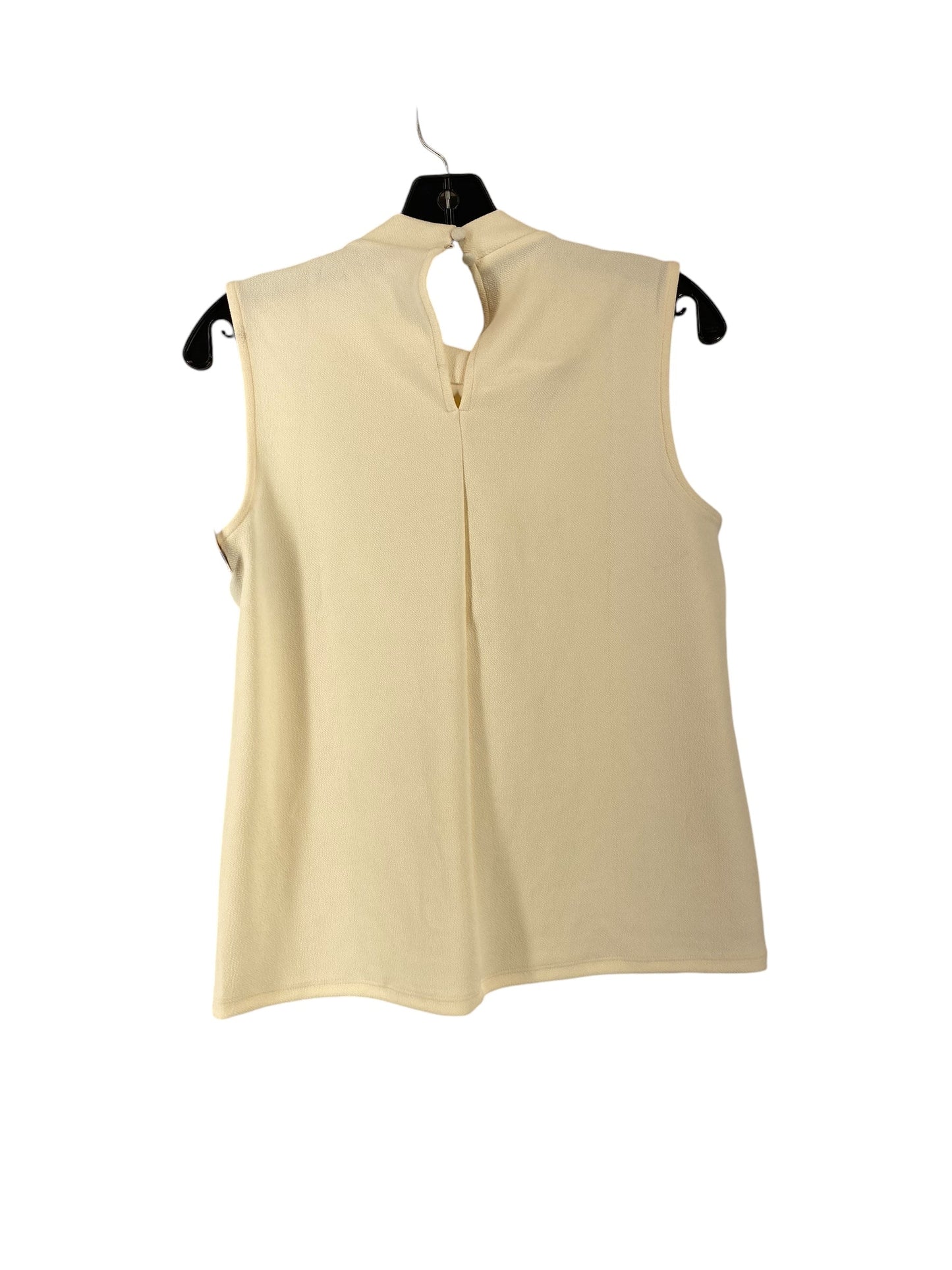 Top Sleeveless By Ann Taylor In Ivory, Size: S