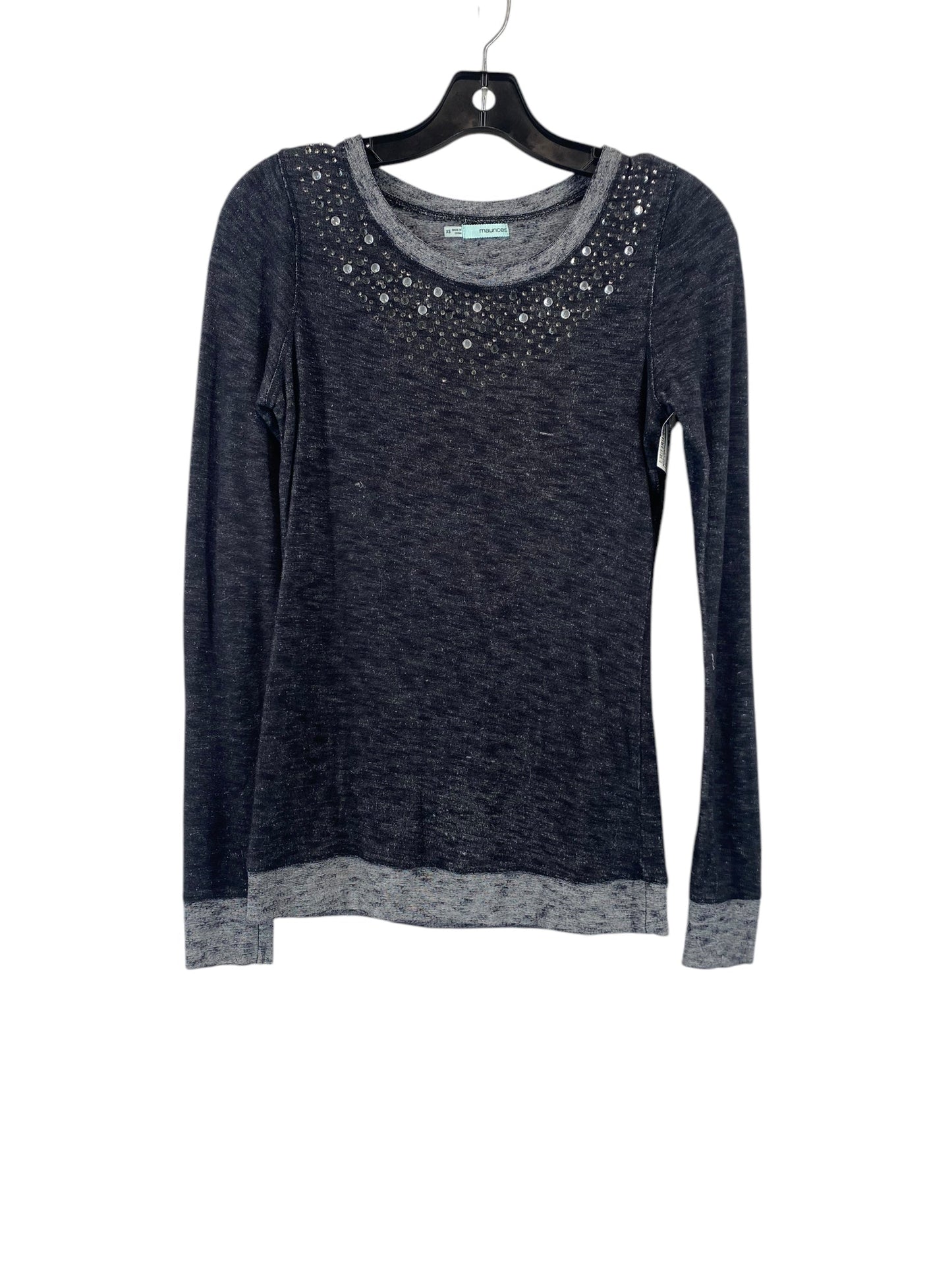 Top Long Sleeve By Maurices In Black, Size: Xs