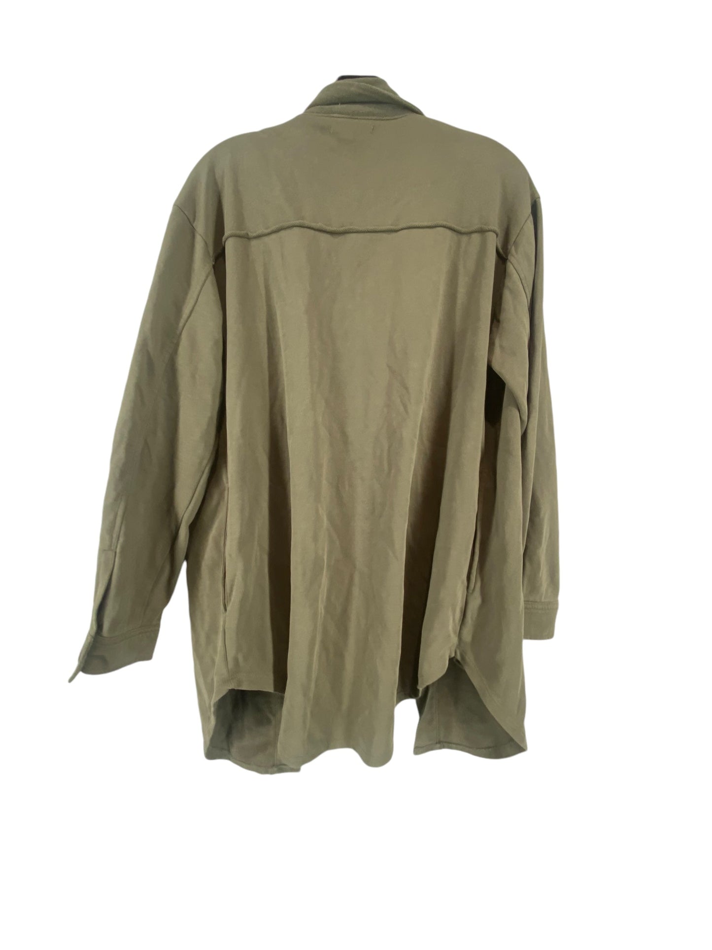 Jacket Shirt By Maurices In Green, Size: S