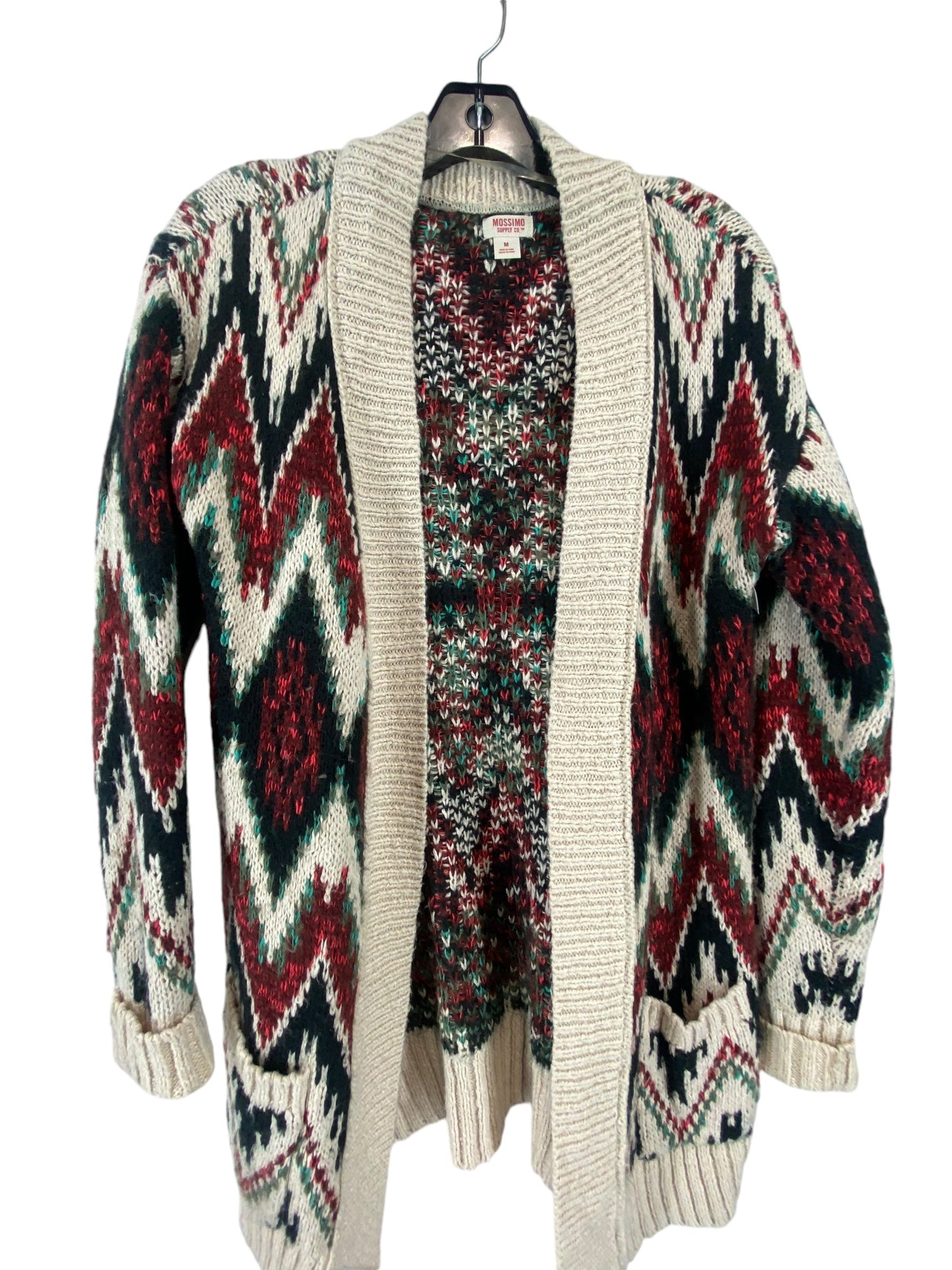 Sweater Cardigan By Mossimo In Multi-colored, Size: M