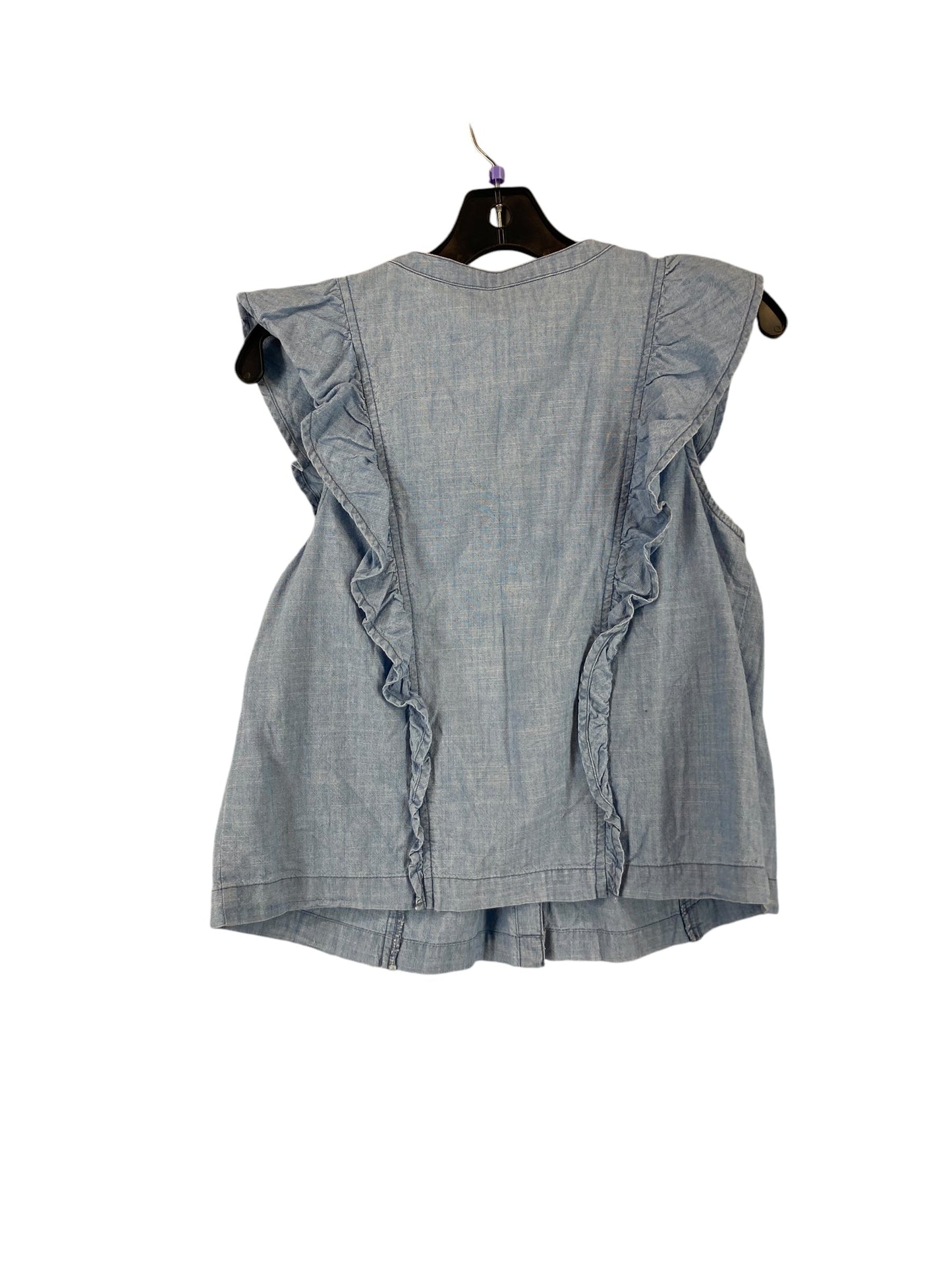 Top Sleeveless By Madewell In Blue, Size: S