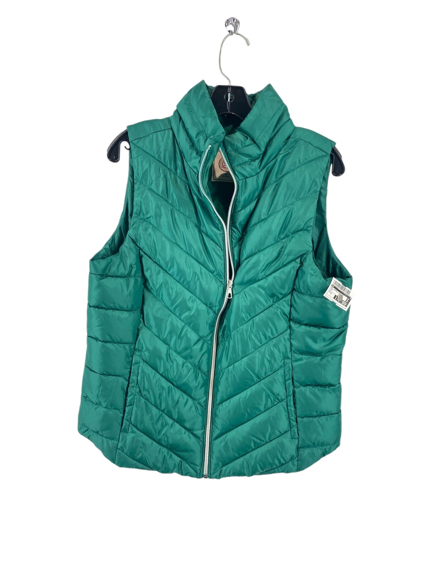 Vest Puffer & Quilted By So In Green, Size: Xl