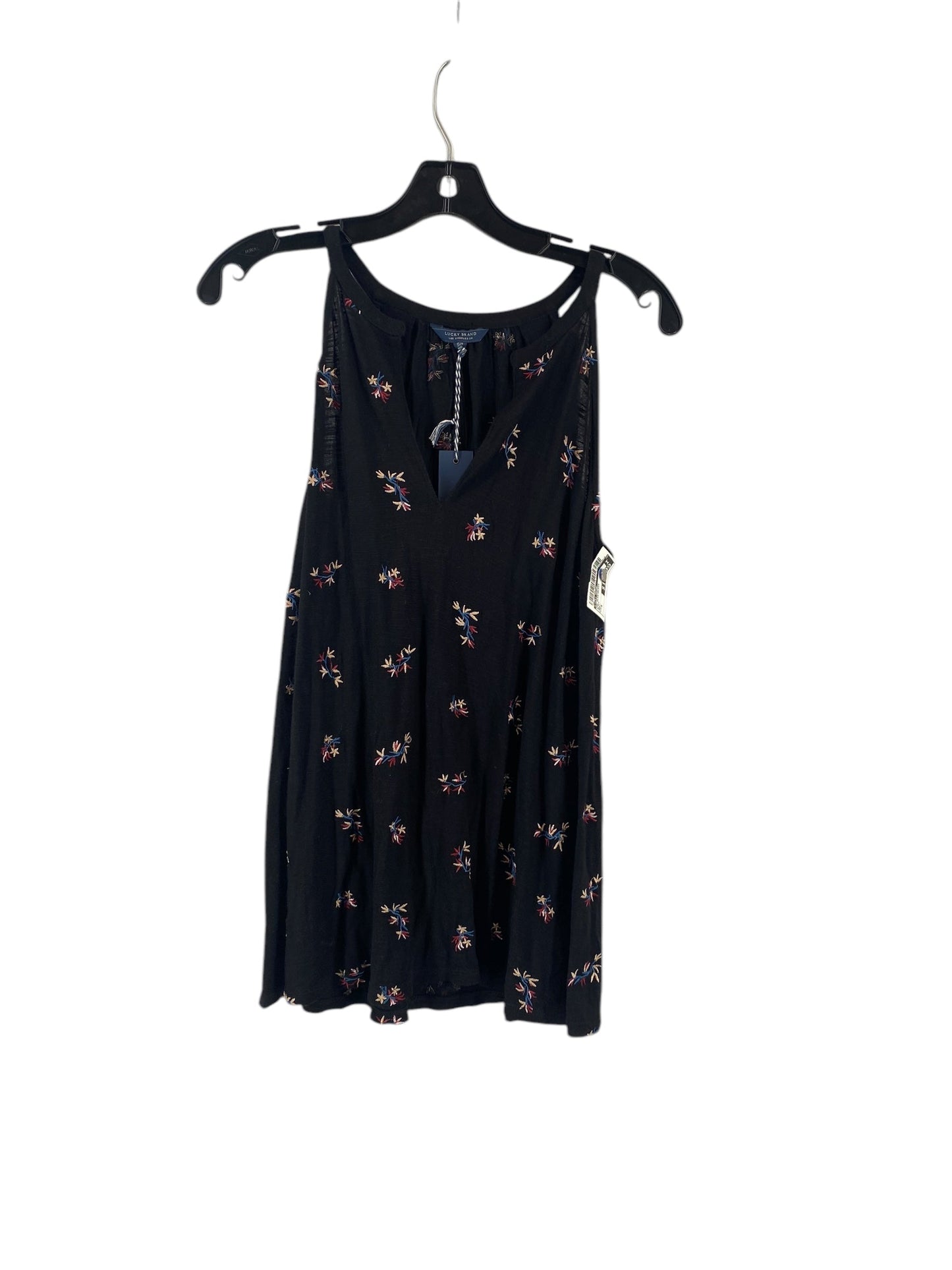 Top Sleeveless By Lucky Brand In Black, Size: S