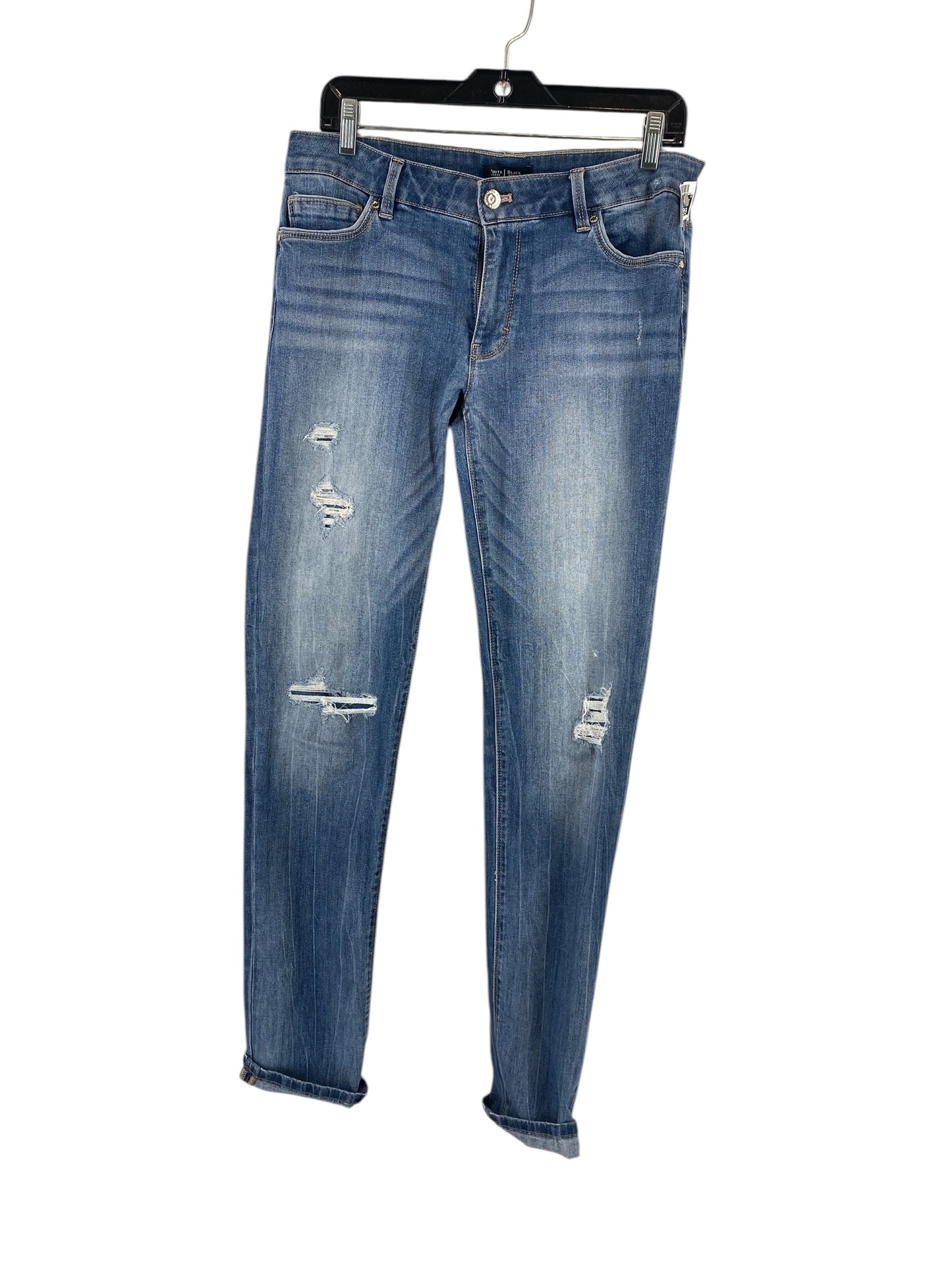 Jeans Skinny By White House Black Market In Blue Denim, Size: 8