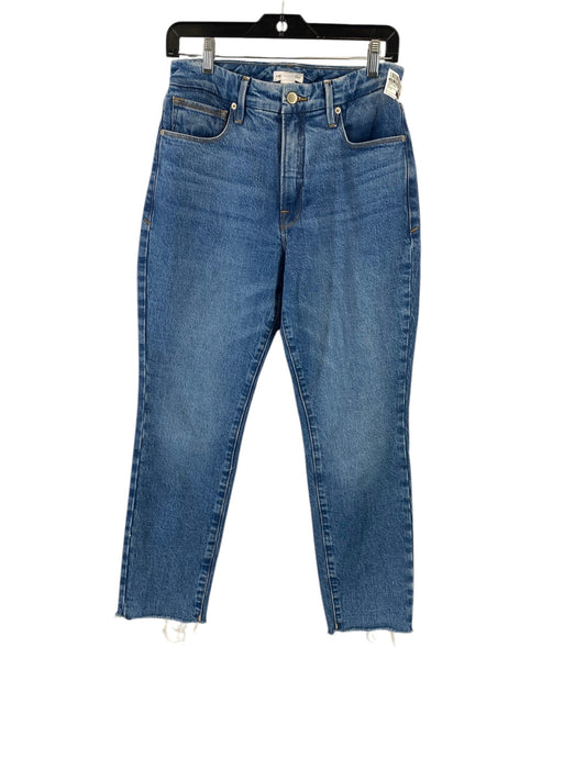 Jeans Straight By Good American In Blue Denim, Size: 4