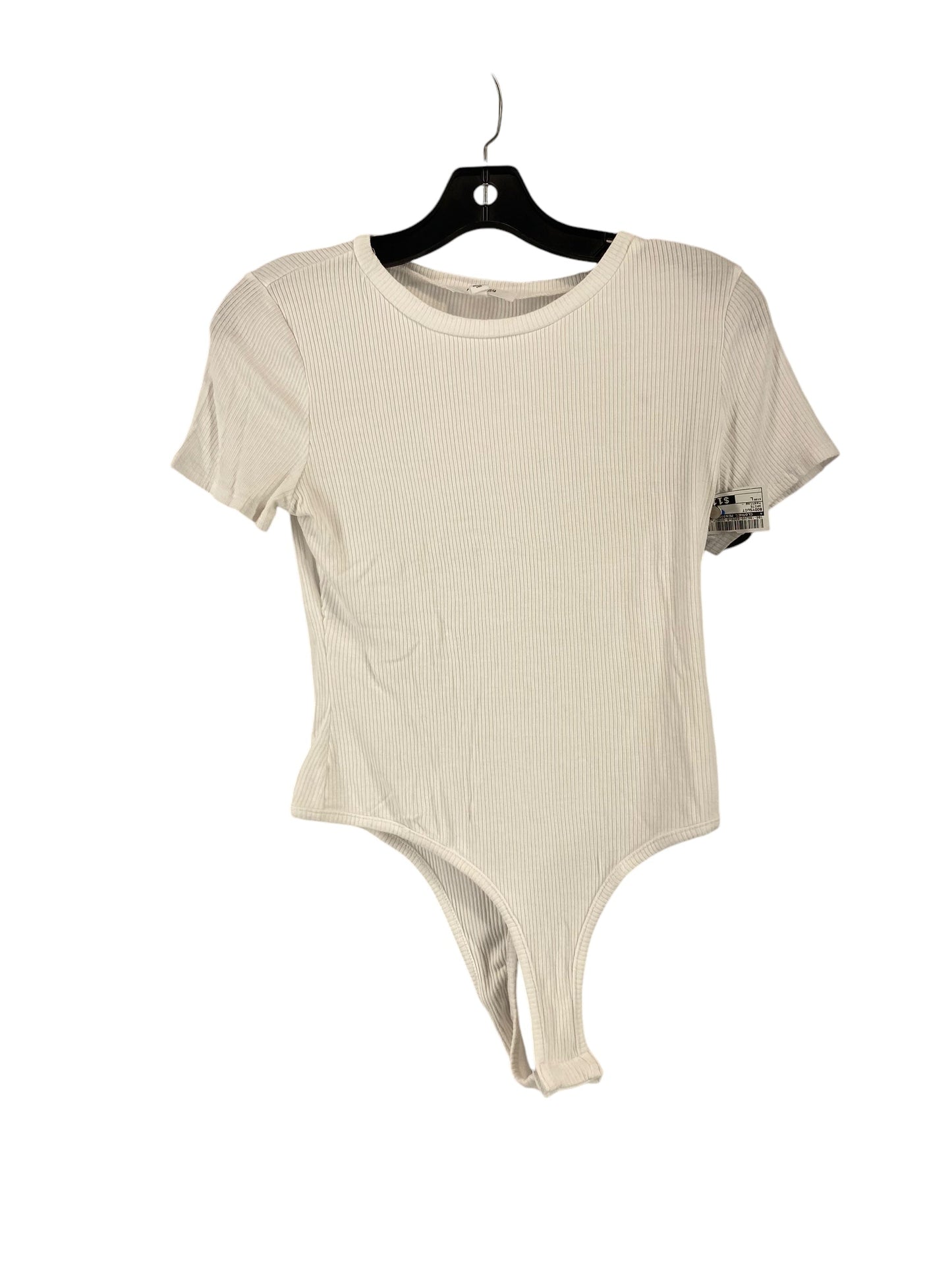 Bodysuit By Clothes Mentor In White, Size: L