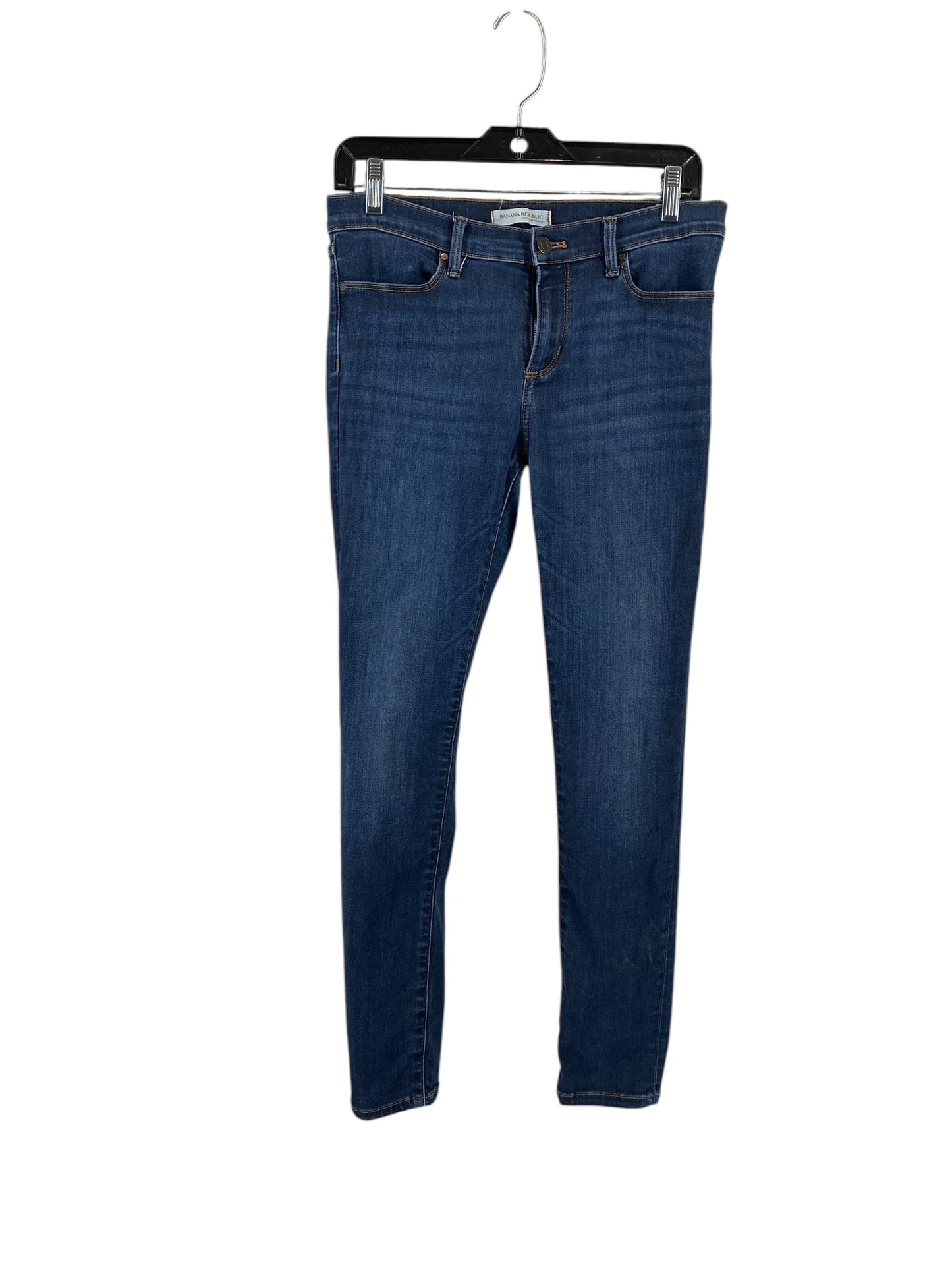 Jeans Skinny By Banana Republic In Blue Denim, Size: 6