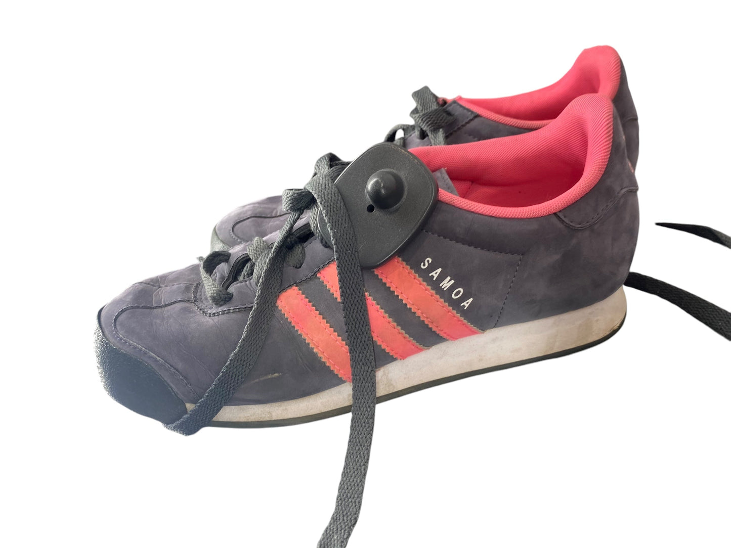 Shoes Athletic By Adidas In Grey & Pink, Size: 7