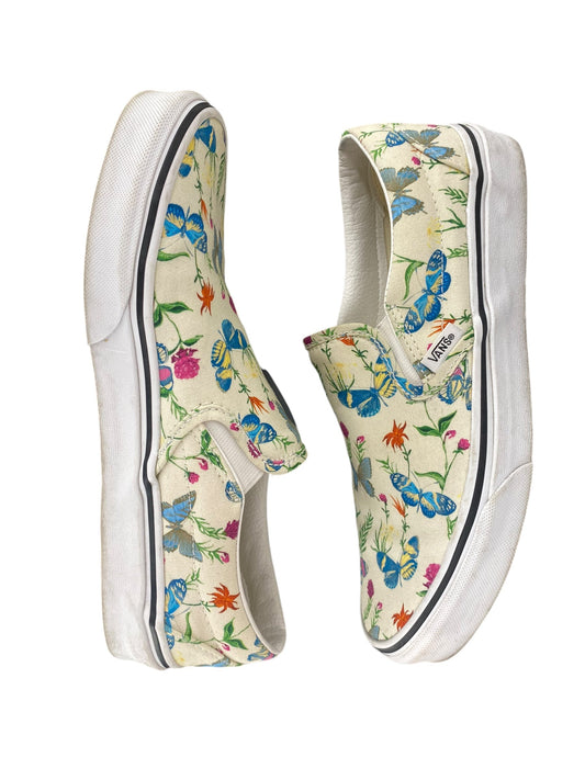 Shoes Sneakers By Vans In Floral Print, Size: 9