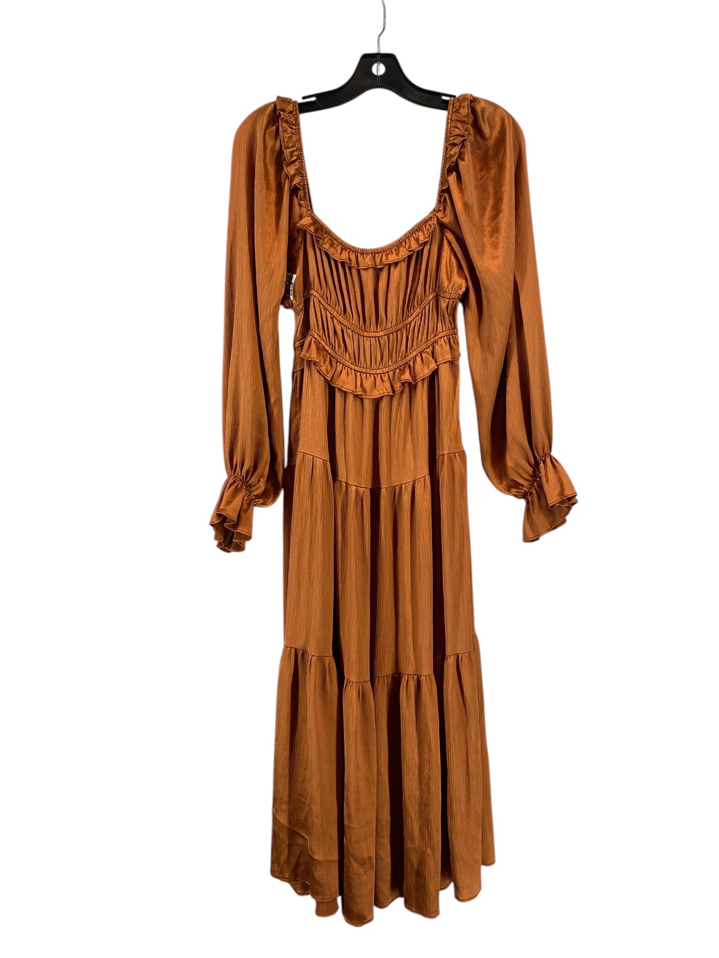 Dress Casual Midi By Lush In Brown, Size: S