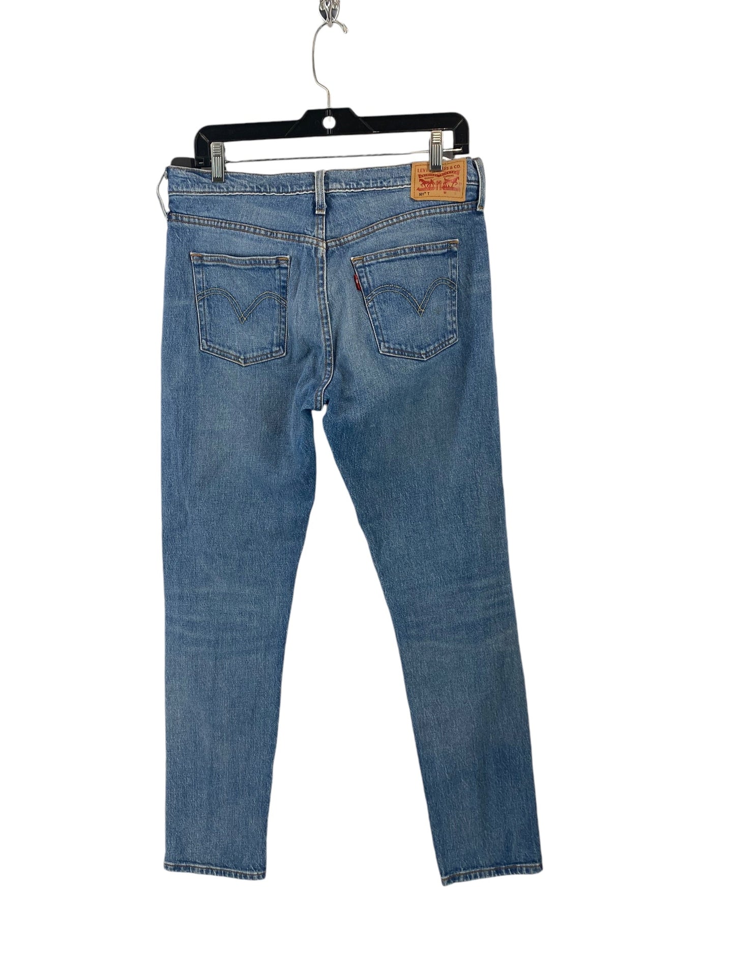 Jeans Skinny By Levis In Blue Denim, Size: 6