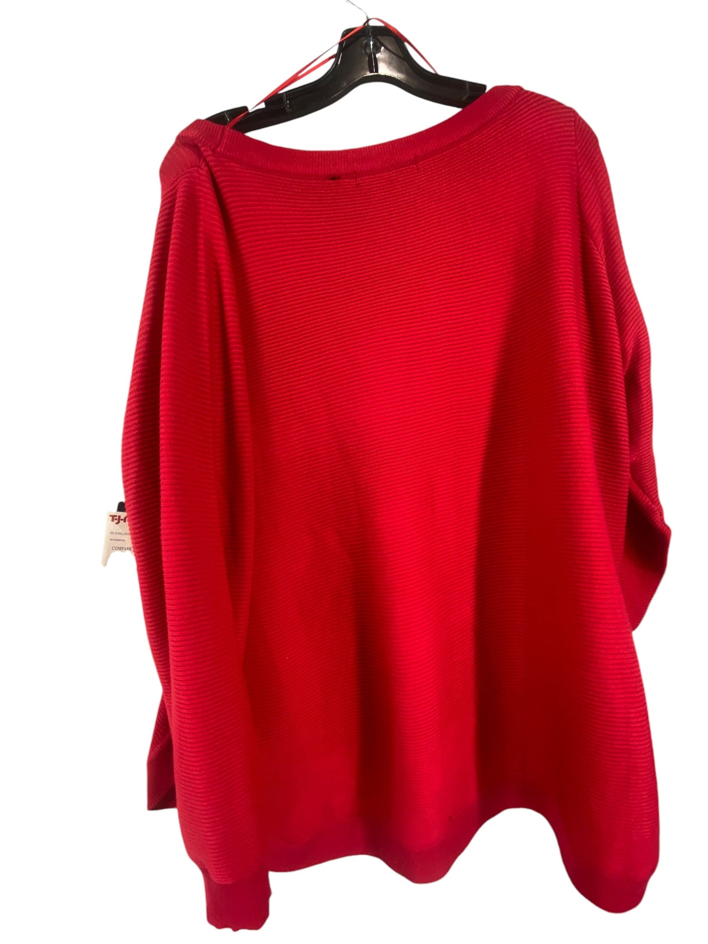 Sweater By Cyrus Knits In Red, Size: 2x