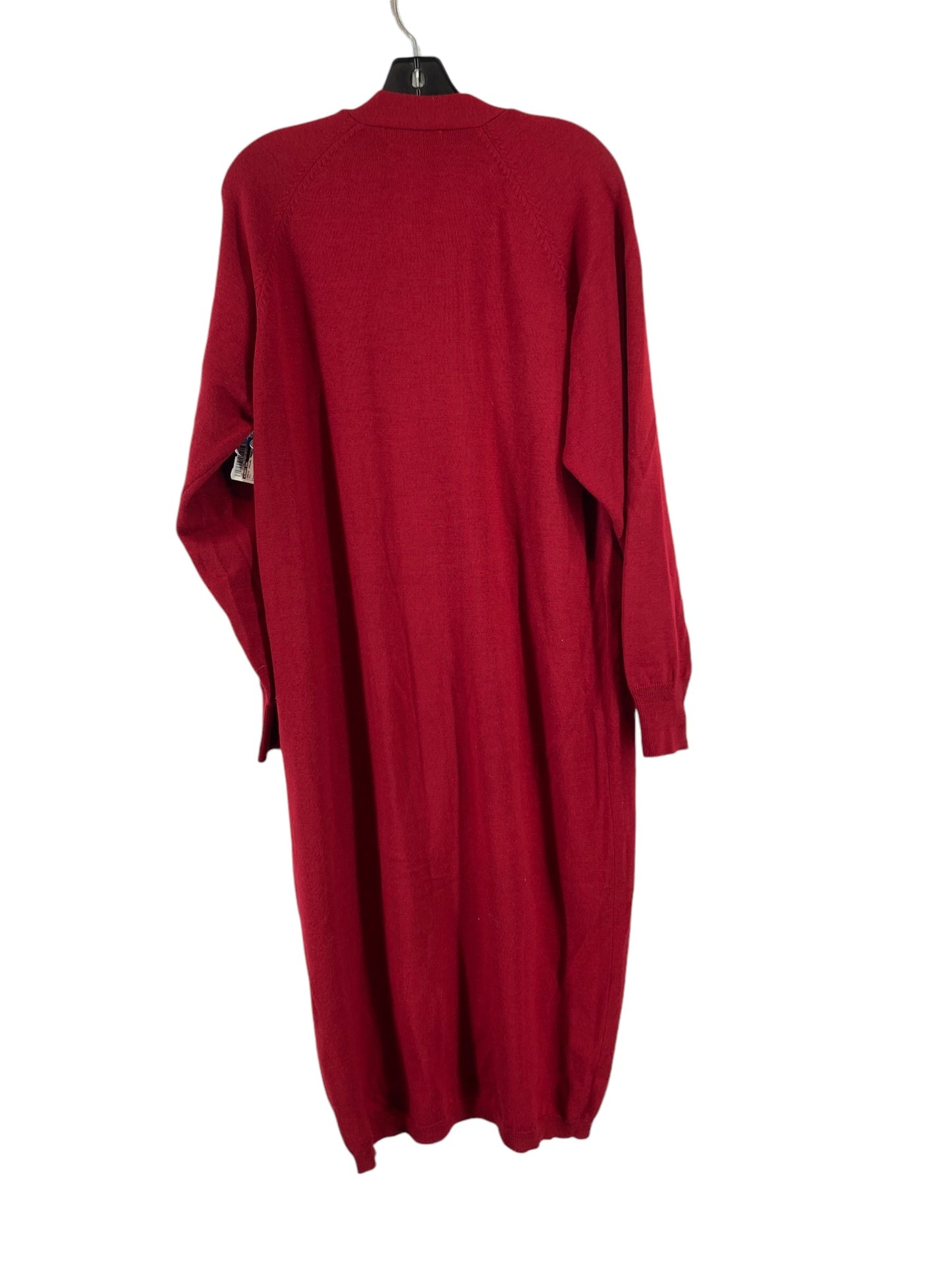 Dress Casual Maxi By Lands End In Red, Size: L