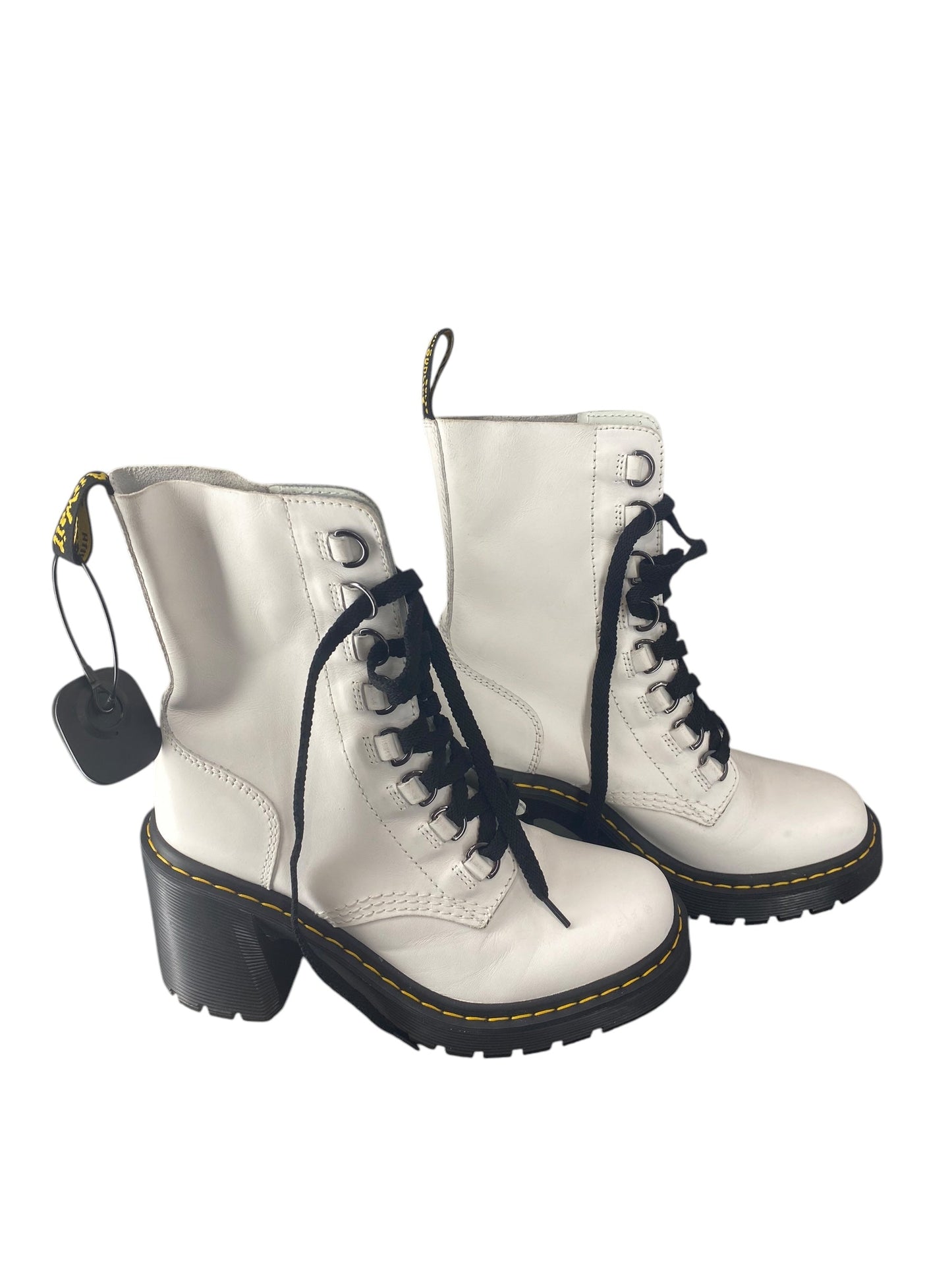 Boots Combat By Dr Martens In White, Size: 8