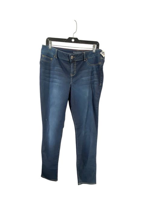 Jeans Skinny By Maurices In Blue Denim, Size: Xl