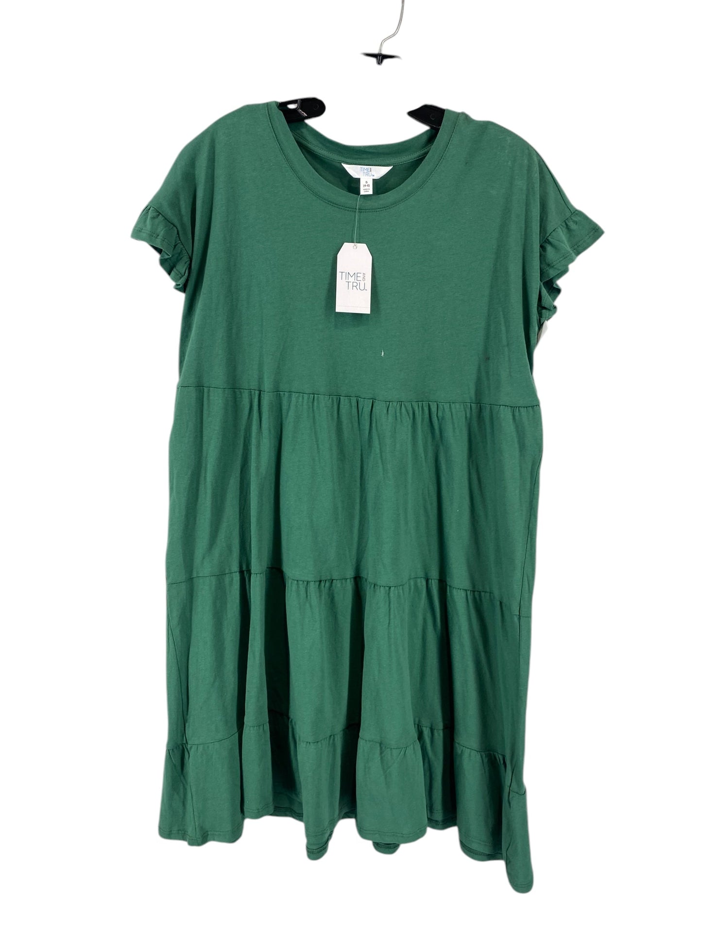 Dress Casual Short By Time And Tru In Green, Size: S