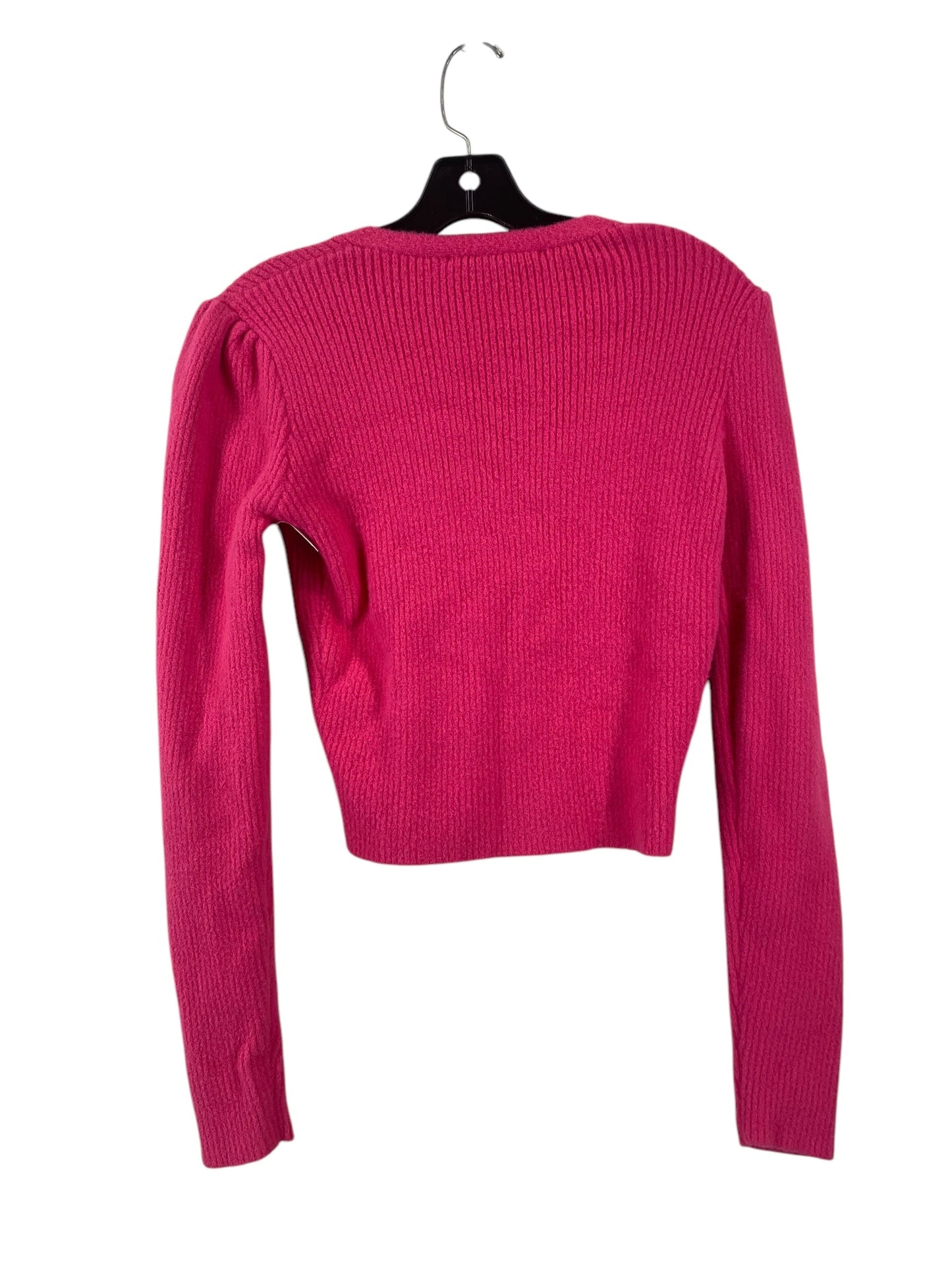 Sweater Cardigan By Zara In Pink, Size: S