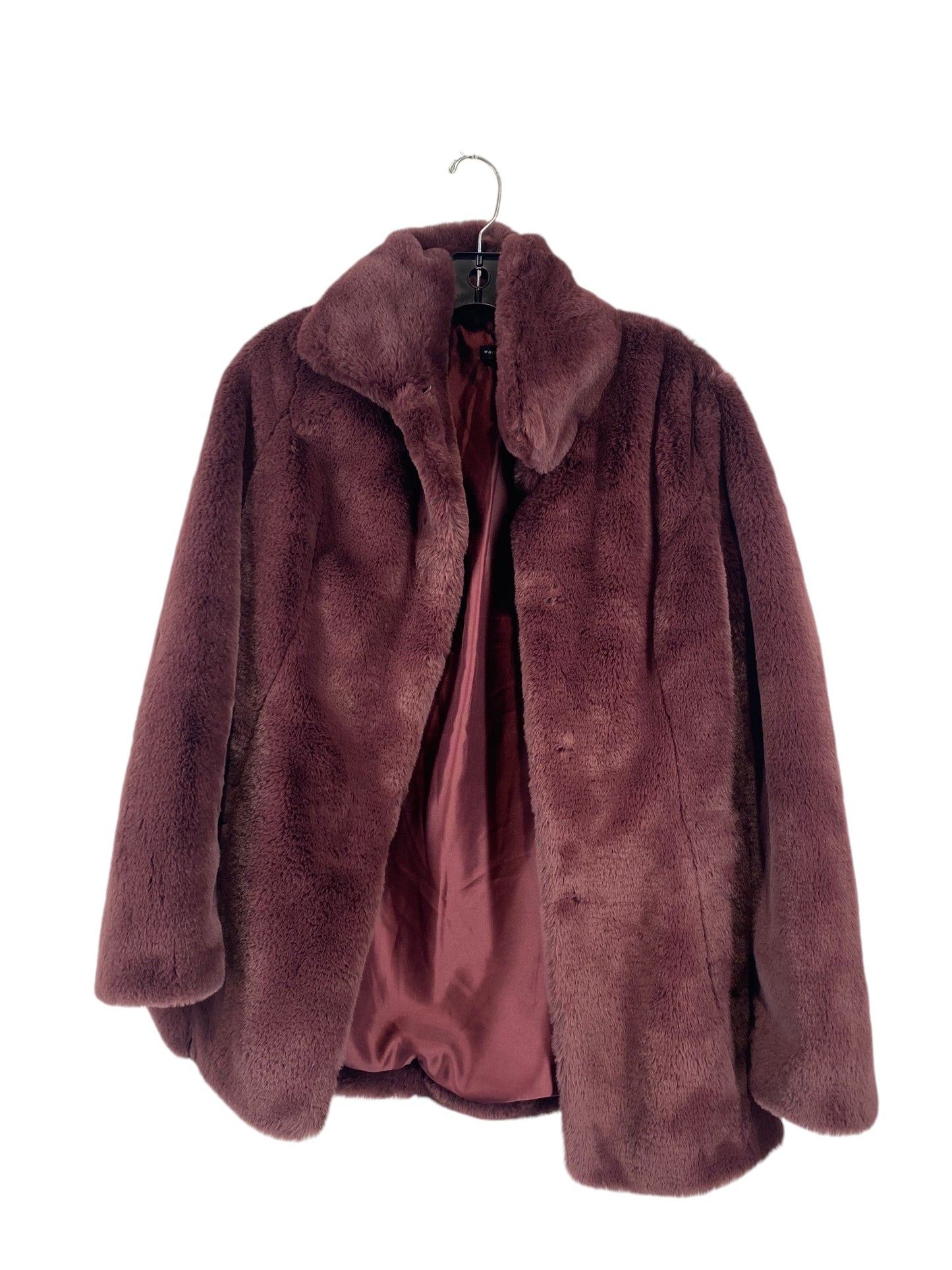 Jacket Faux Fur & Sherpa By White House Black Market In Purple, Size: Xxs