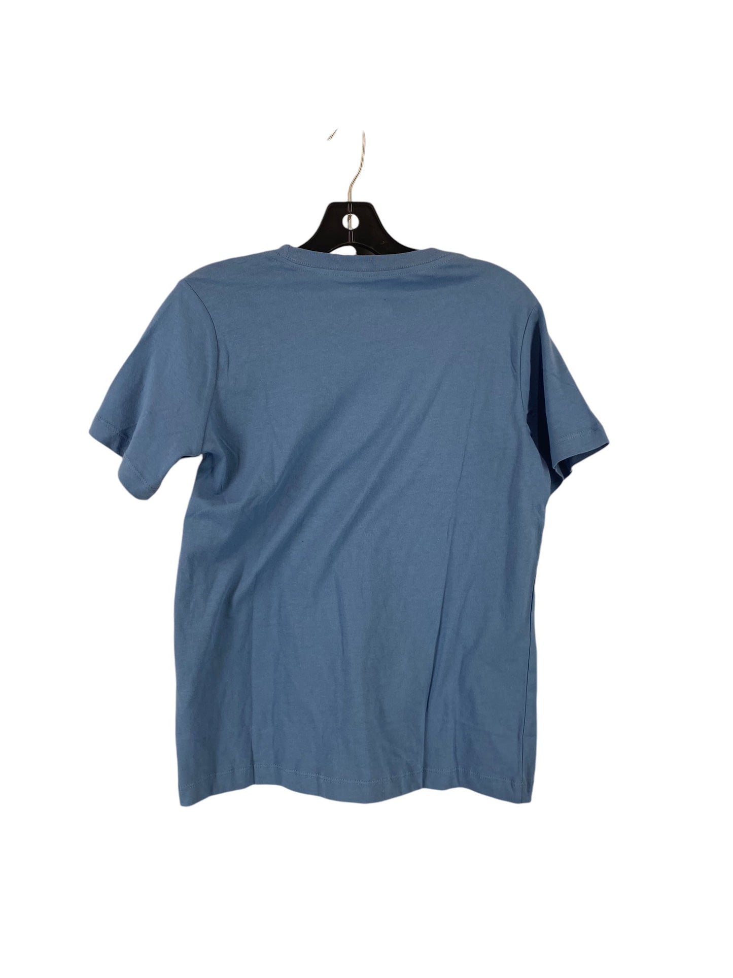 Athletic Top Short Sleeve By Nike In Blue, Size: L