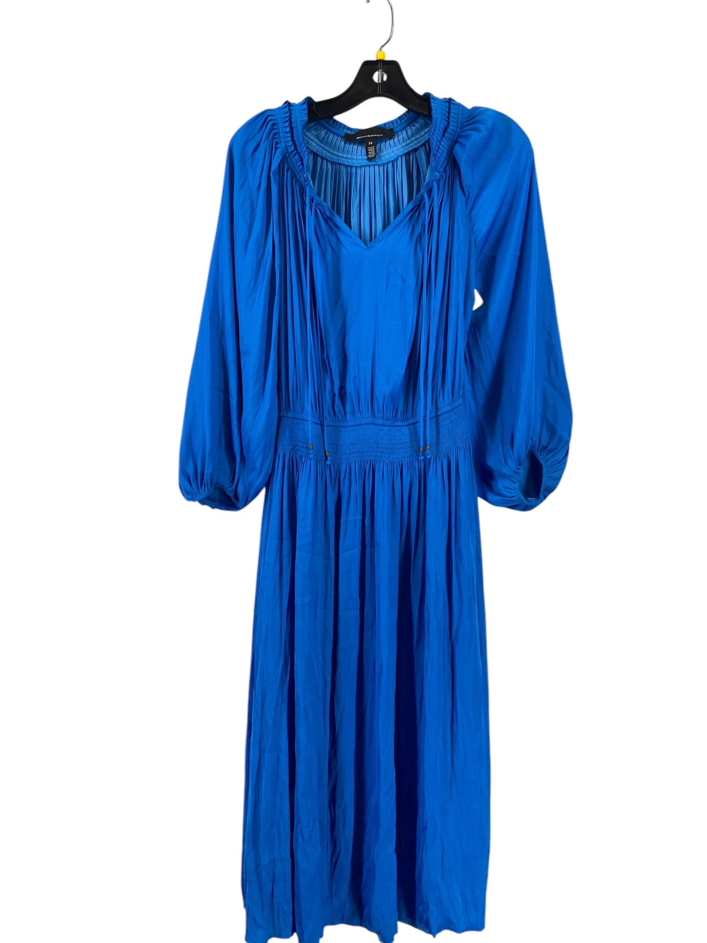 Dress Casual Maxi By White House Black Market In Blue, Size: Xs