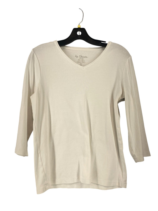 Top Long Sleeve By Chicos In White, Size: S