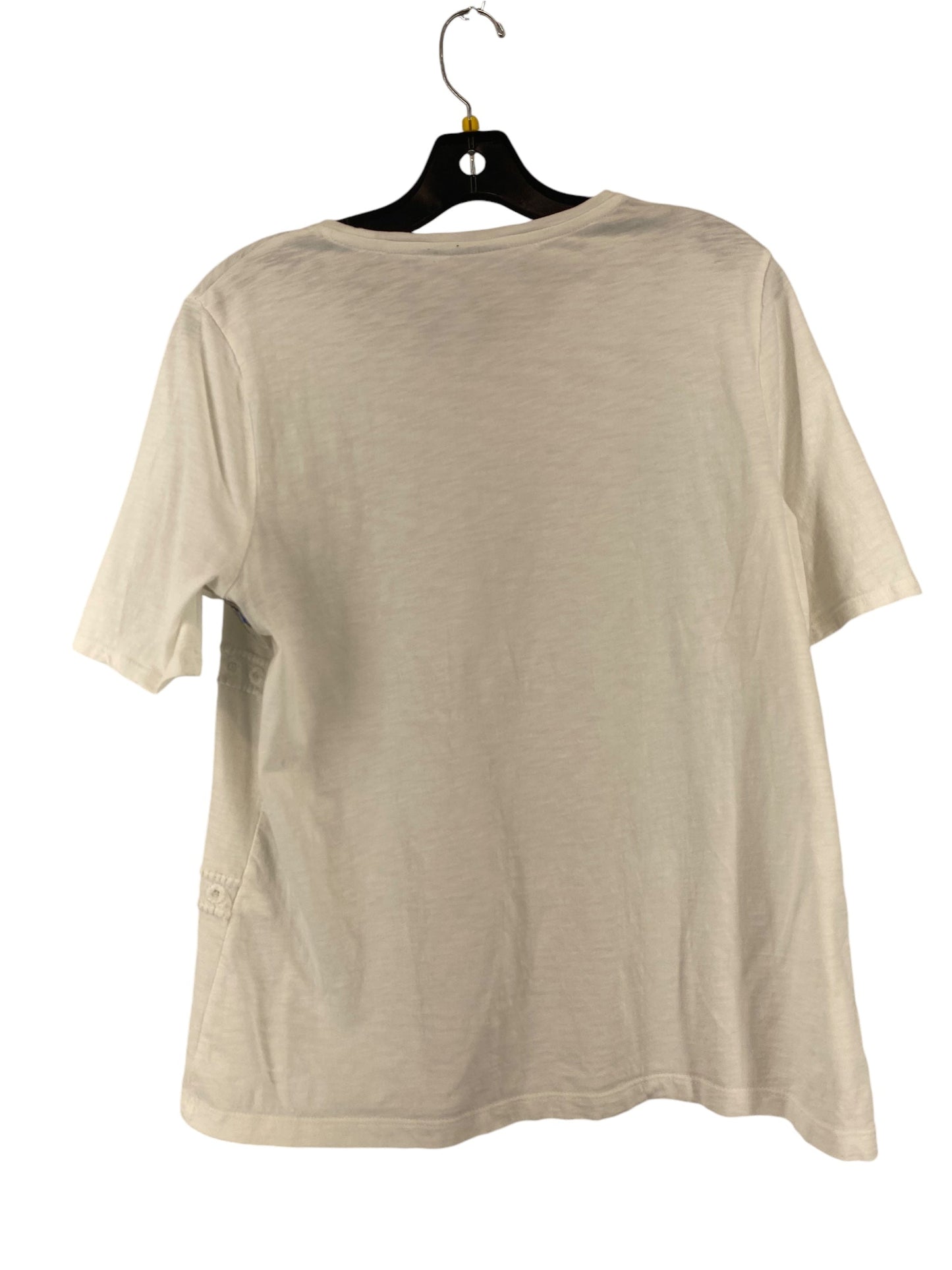 Top Short Sleeve By Chicos In White, Size: S