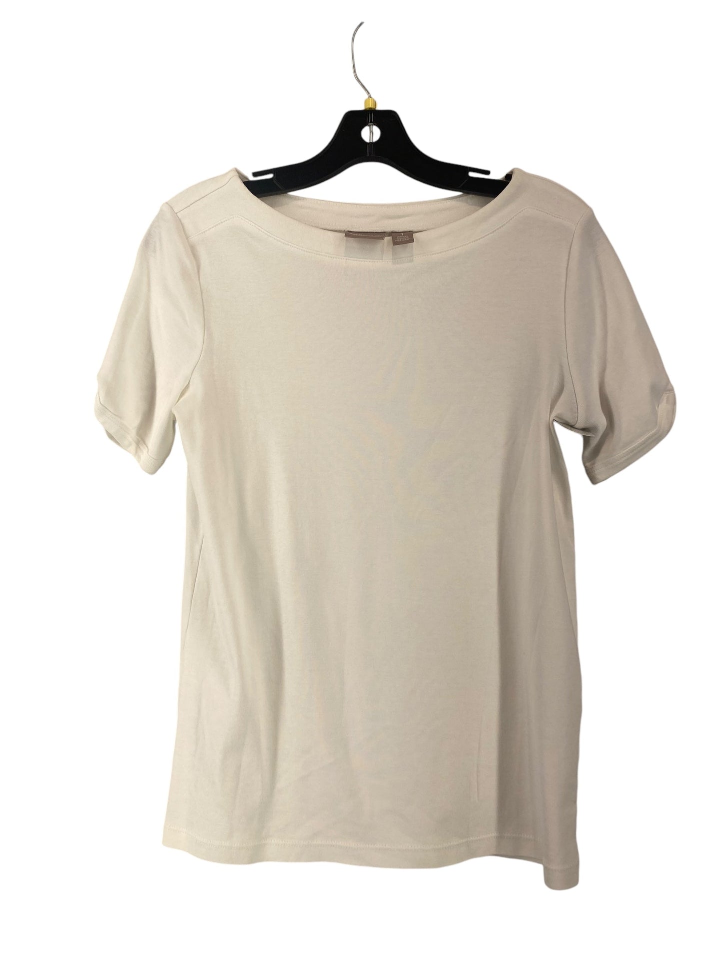 Top Short Sleeve By Chicos In White, Size: S