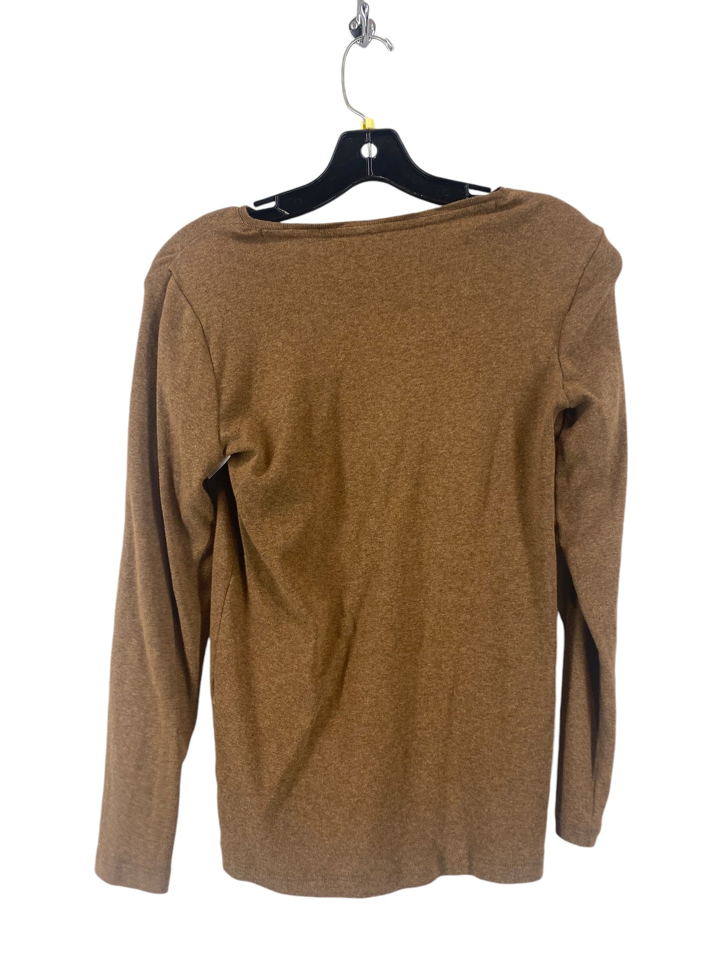 Top Long Sleeve By Chicos In Brown, Size: 0