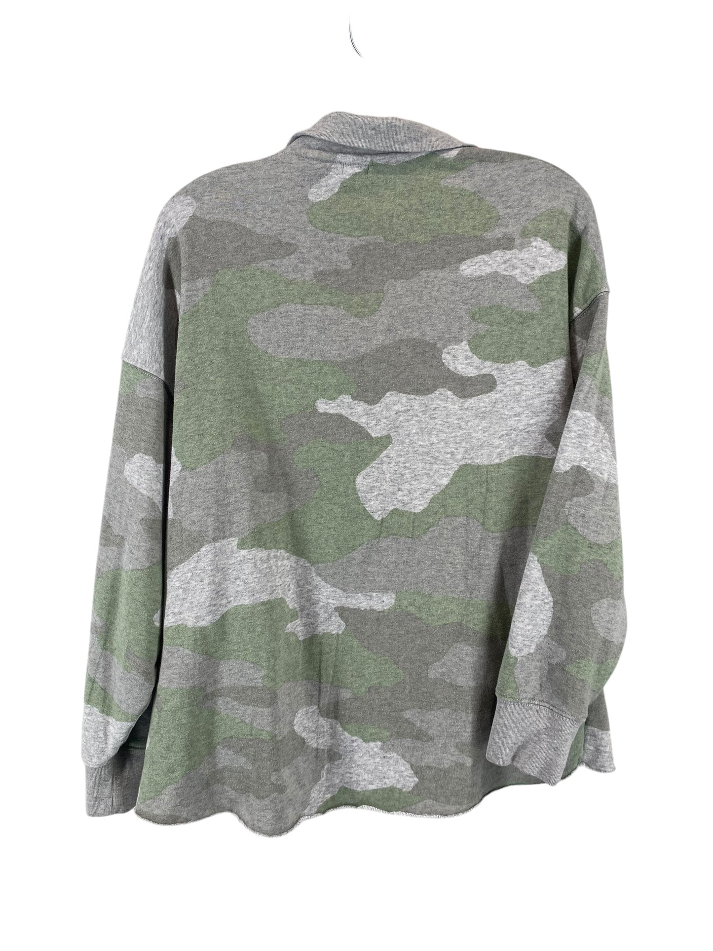 Top Long Sleeve By Aerie In Camouflage Print, Size: Xs