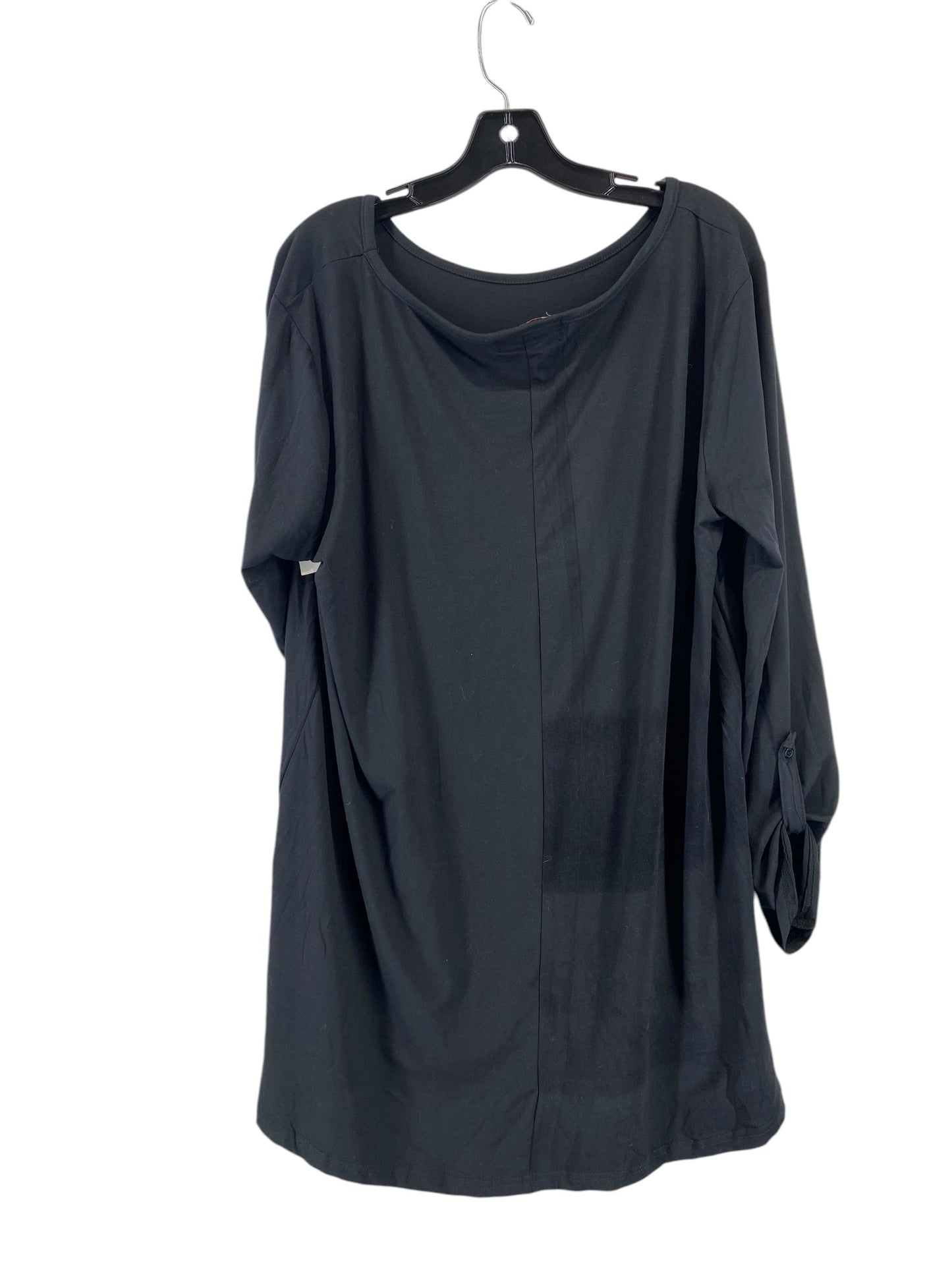 Top Long Sleeve By Clothes Mentor In Black, Size: 2x