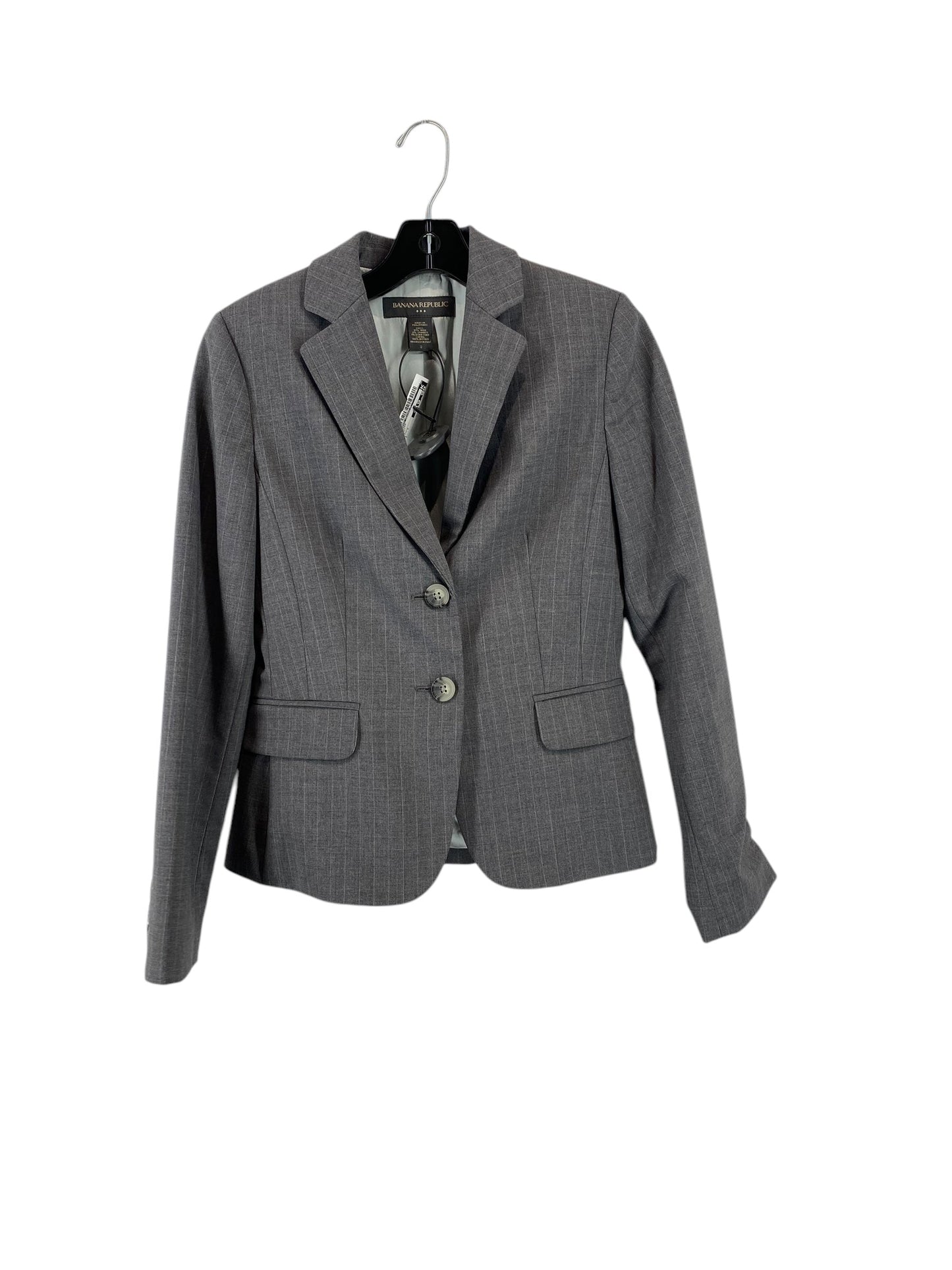 Blazer By Banana Republic In Grey, Size: 2