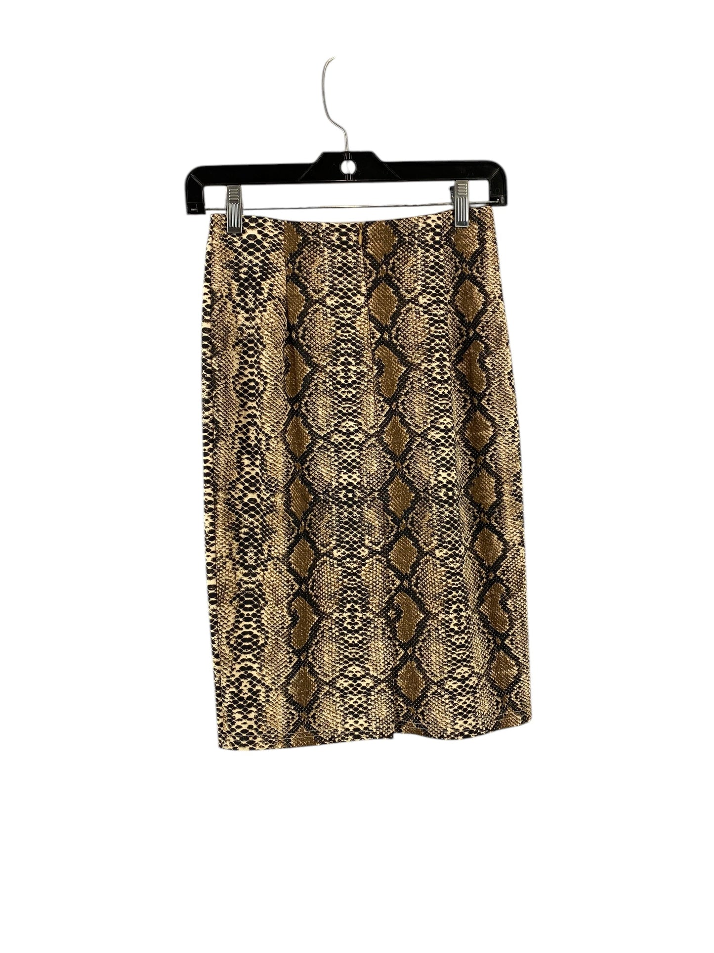 Skirt Midi By Clothes Mentor In Snakeskin Print, Size: S